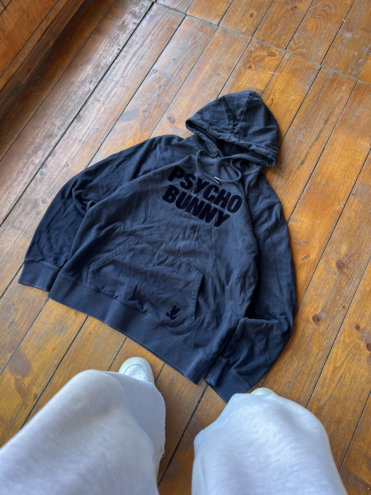Psycho Bunny 2023 PSYCHO BUNNY NWT SOLID BLUE VELVET HOODED SWEATSHIRT Size US L / EU 52-54 / 3 - 3 Thumbnail