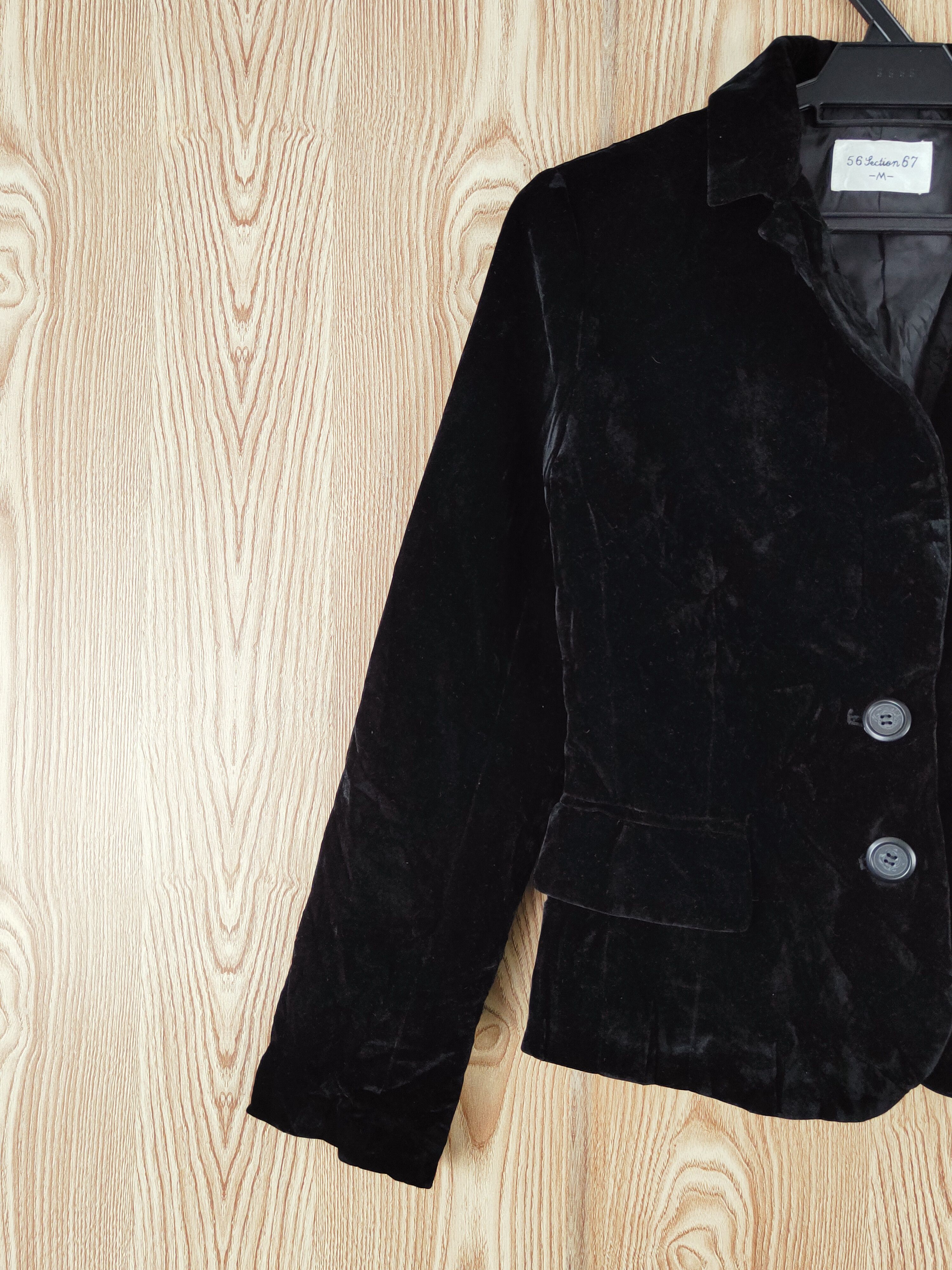 Japanese Brand × Vintage 56 Section 67 Black Blazers - Vintage Luxury Design Size M / US 6-8 / IT 42-44 - 3 Thumbnail