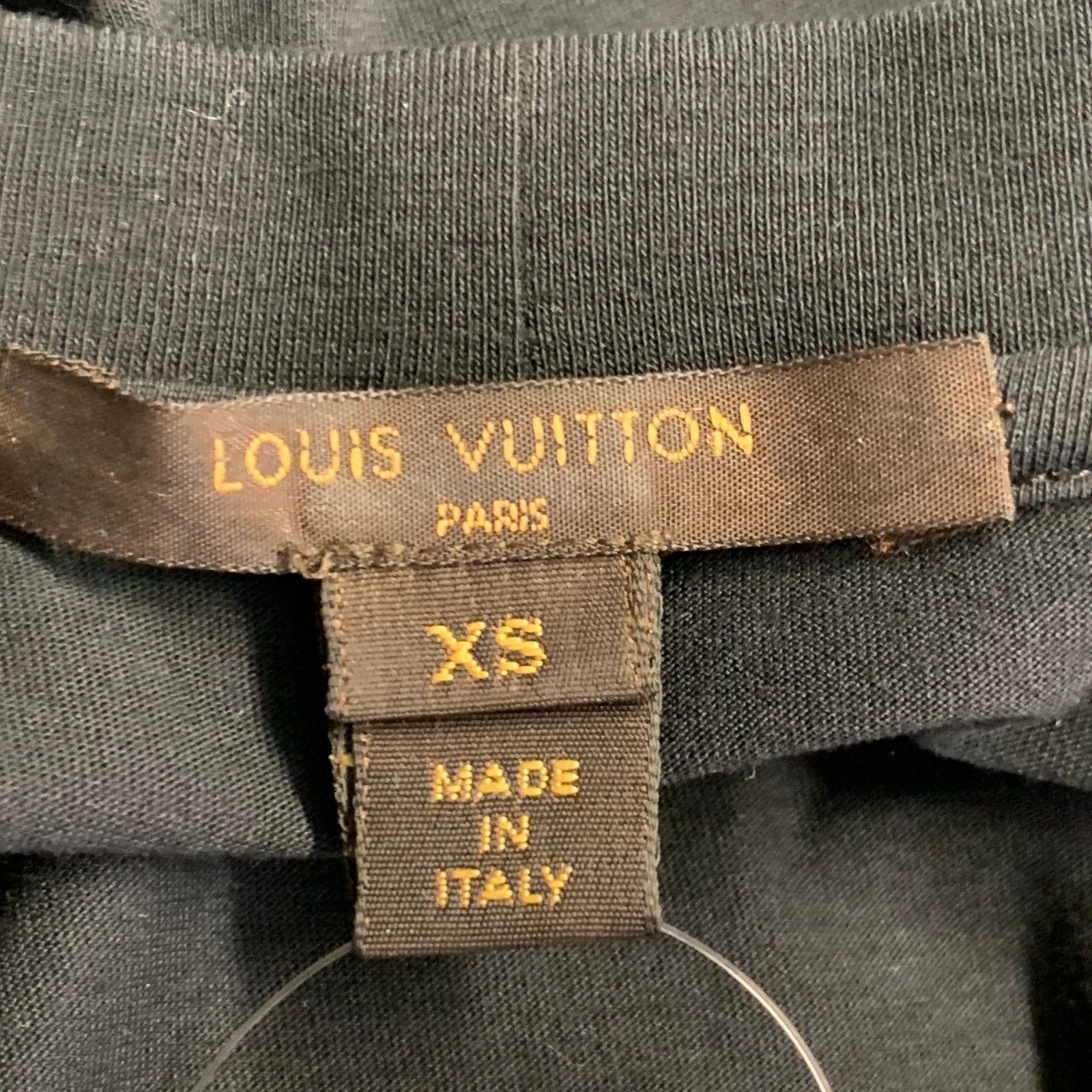 Louis Vuitton STEPHEN SPROUSE x LOUIS VUITTON Black Cotton Graffiti Top Size XS / US 0-2 / IT 36-38 - 5 Thumbnail