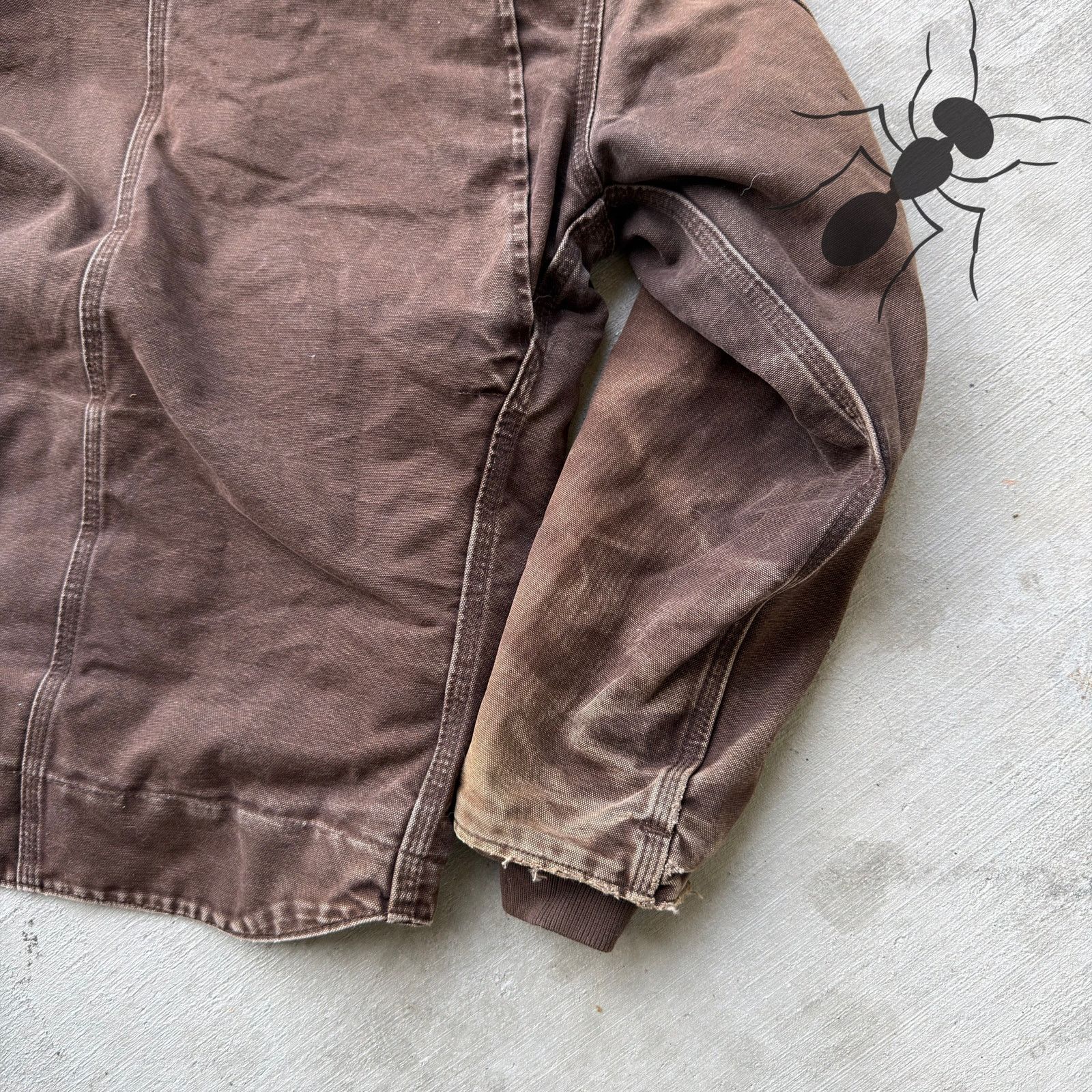 Carhartt × Vintage Vintage Y2K Carhartt J141 DKB BROKEN ZIP brown sierra jacket Size US M / EU 48-50 / 2 - 9 Thumbnail