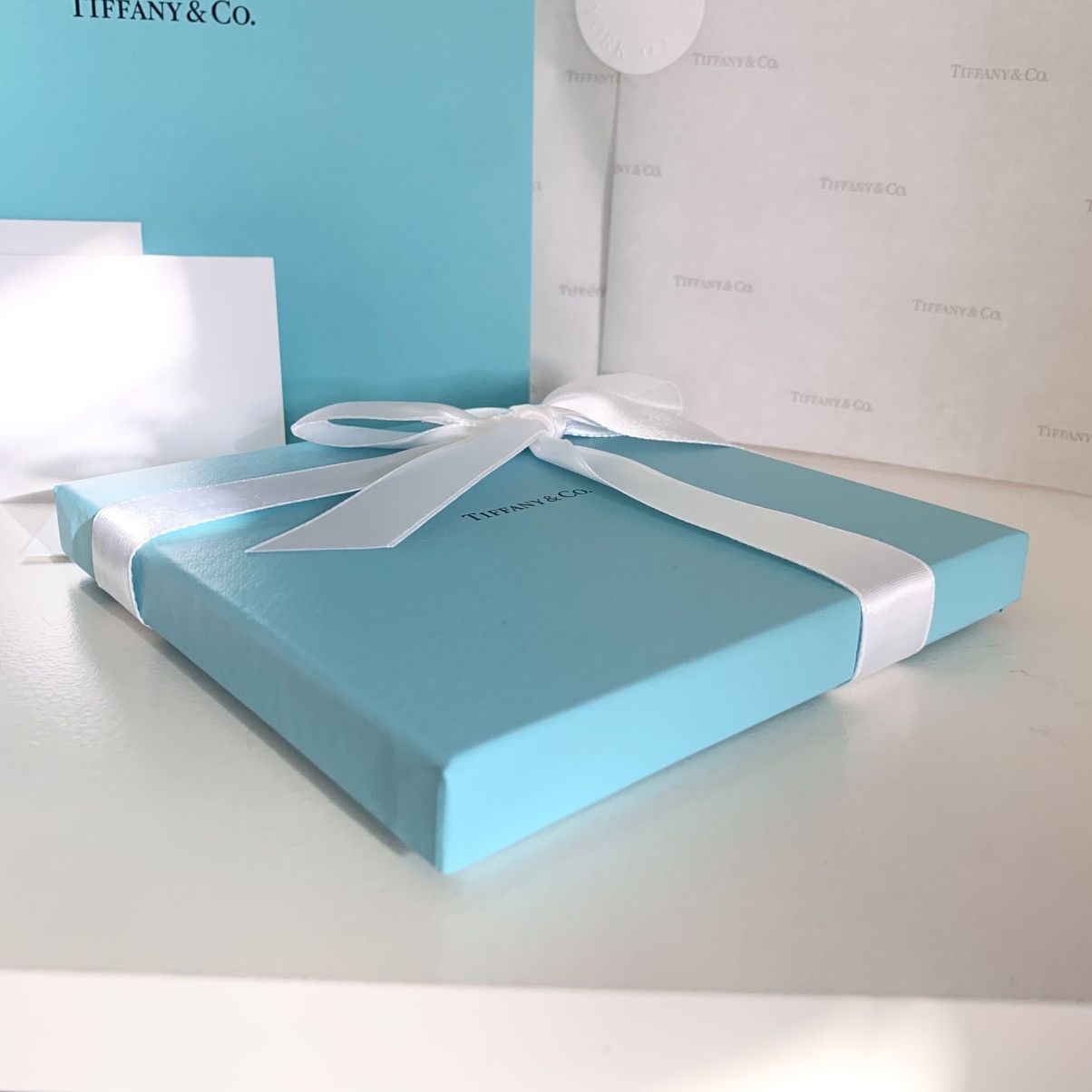 Tiffany & Co. Tiffany & Co. Gift Set Box Bag Ribbon Card Full Set Large Size ONE SIZE - 6 Thumbnail