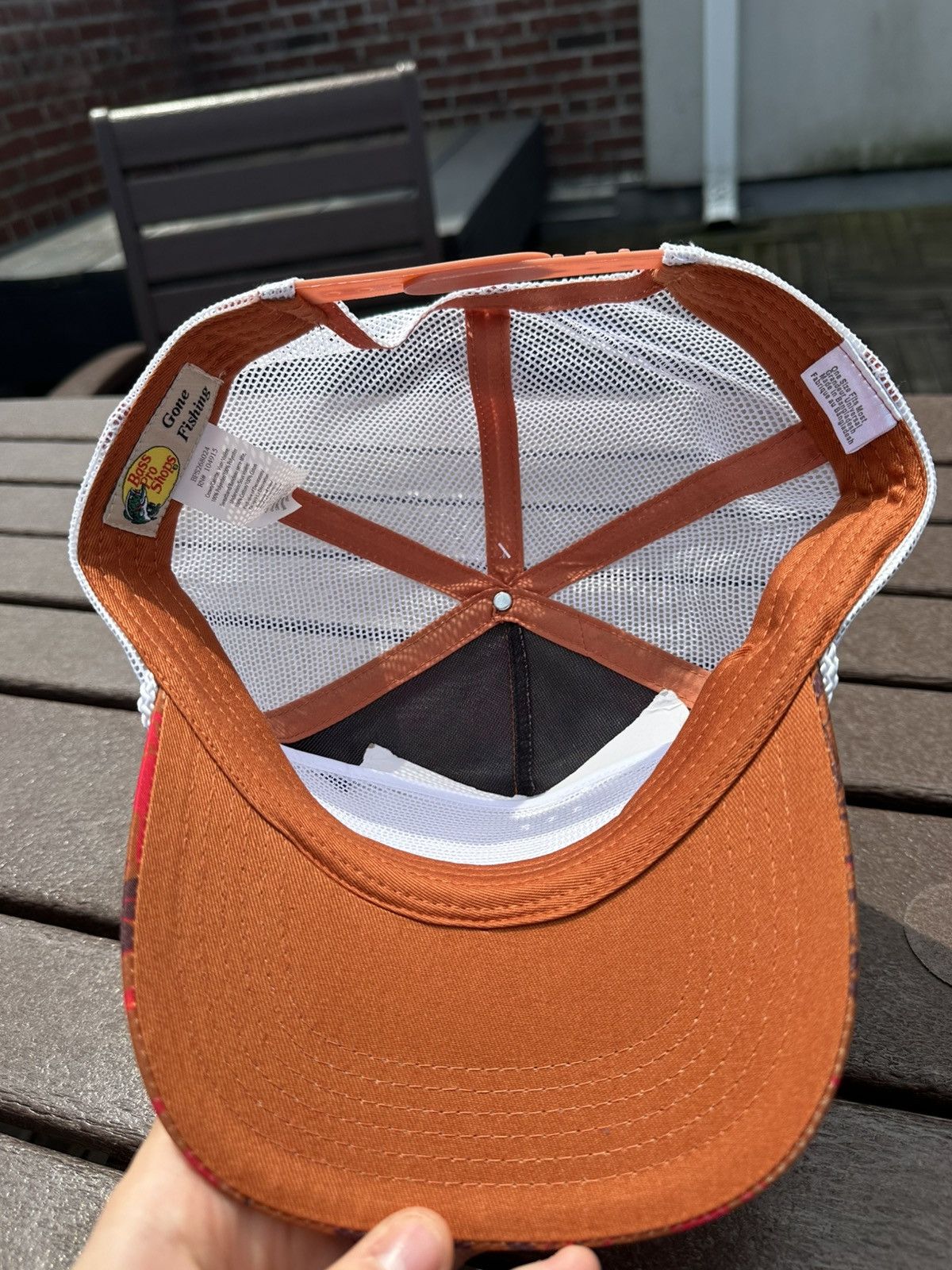 Bass Pro Shops “Orange Camo” Bass Pro Shops Trucker Hat Size ONE SIZE - 4 Thumbnail