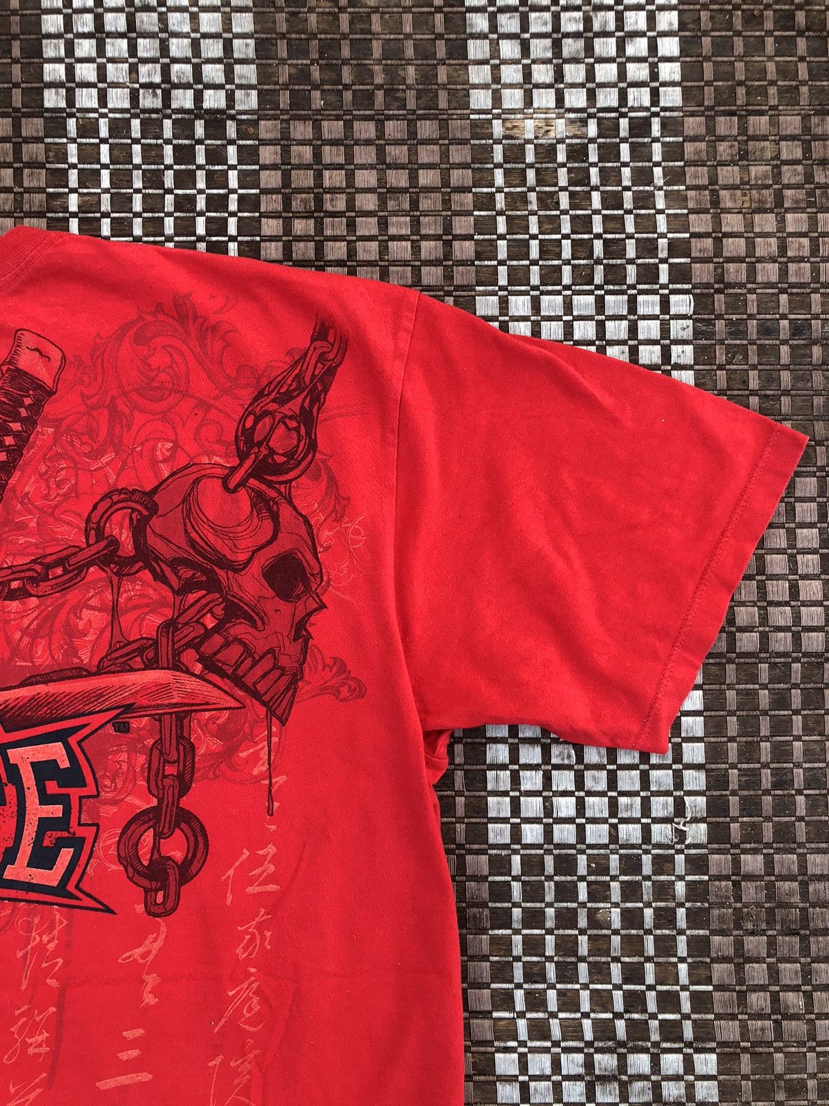 Affliction × Vintage Vintage Y2K MMA ELITE Skulls Affliction Tshirt Size US XL / EU 56 / 4 - 14 Thumbnail
