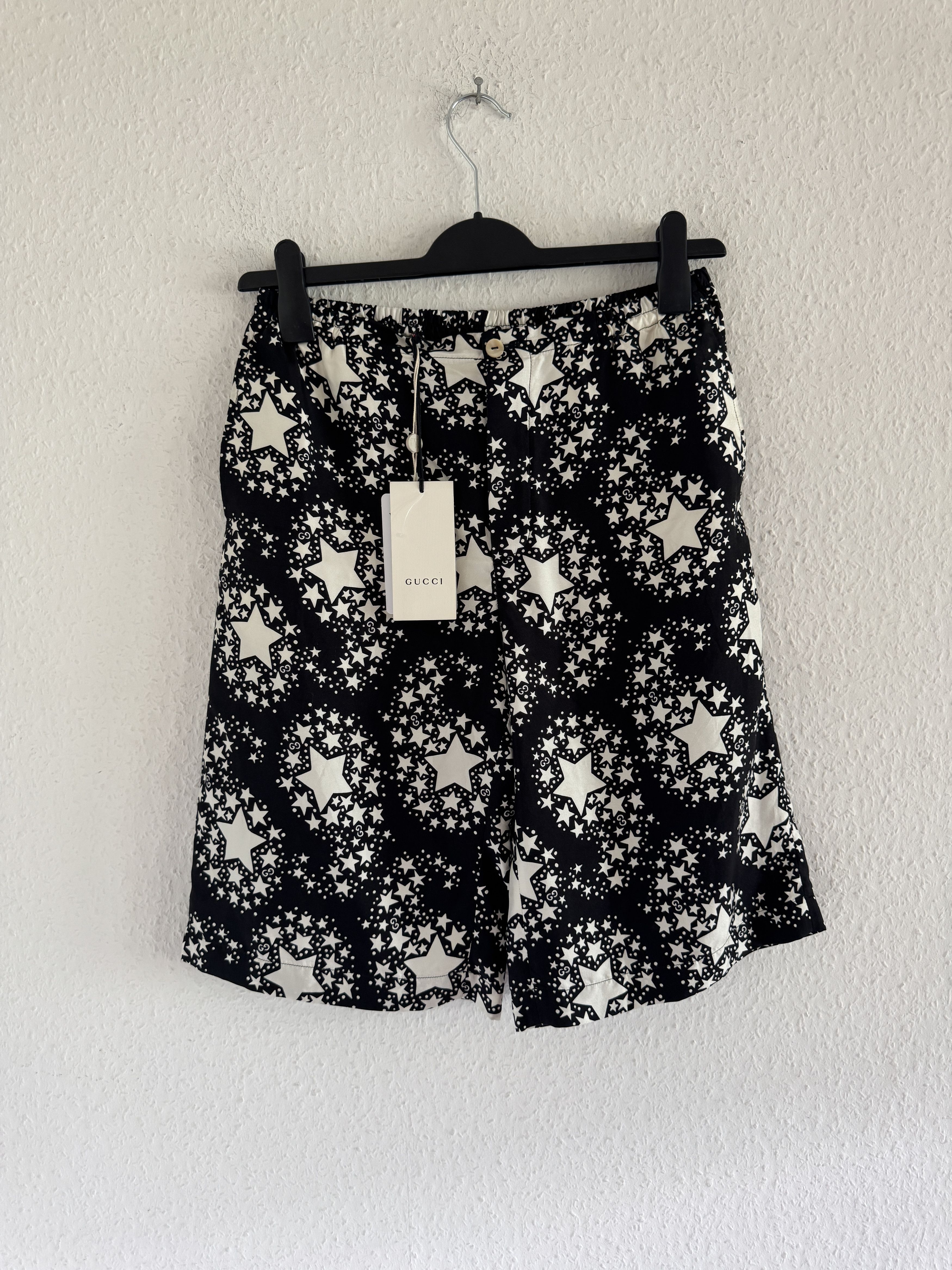 Gucci GG Star Monogram Silk Shorts Size US 28 / EU 44 - 2 Thumbnail