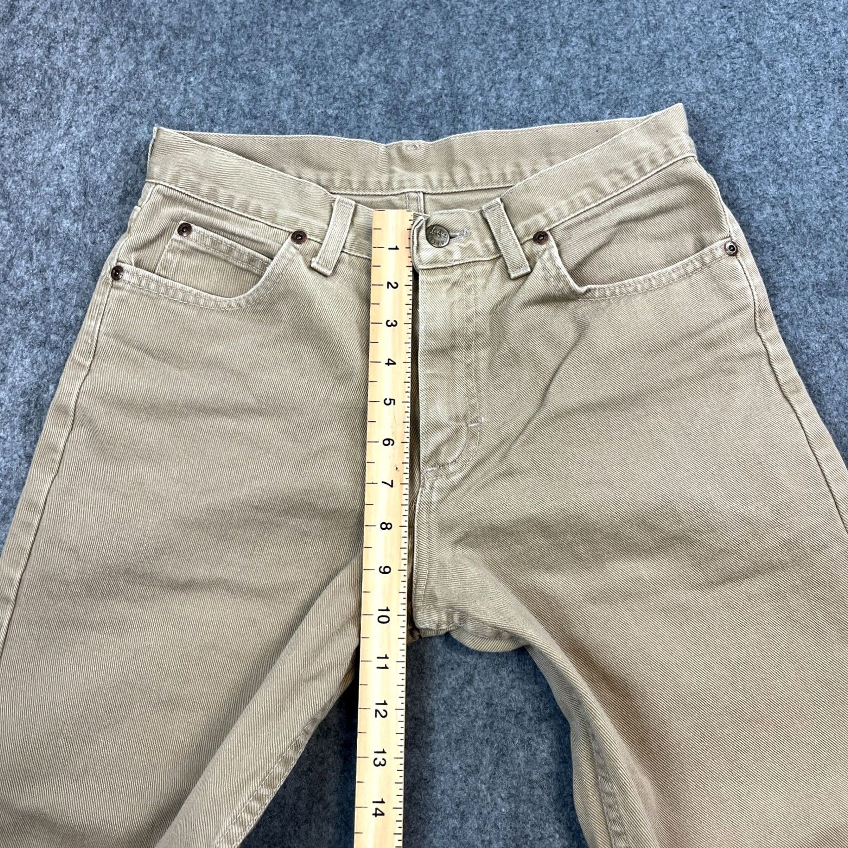 Lee VINTAGE Lee Riders Jeans Regular 28 Beige Cotton 5-Pocket Design Zip Mens Tapered Size US 28 / EU 44 - 5 Thumbnail