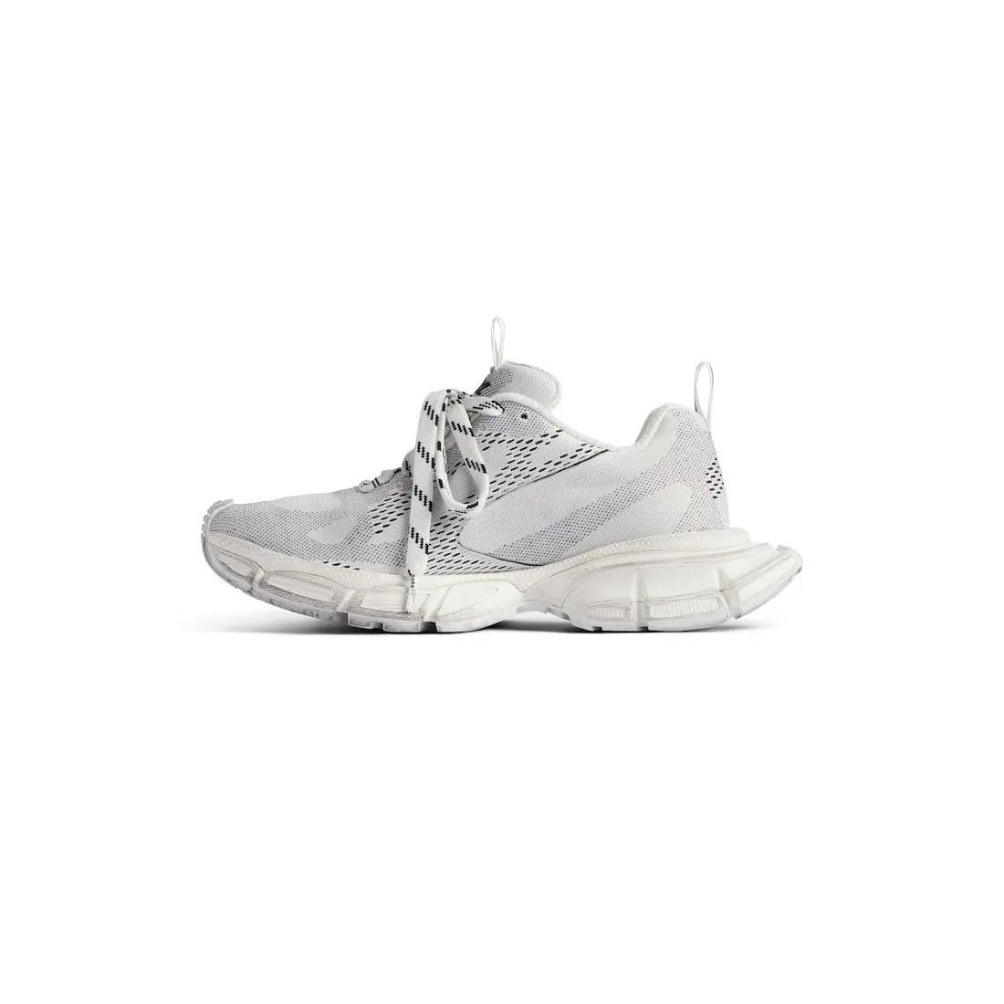 Balenciaga × Under Armour o1s1rm1125 Under Armour® 3XL Knit Sneakers in White/Black Size US 10 / IT 40 - 4 Thumbnail