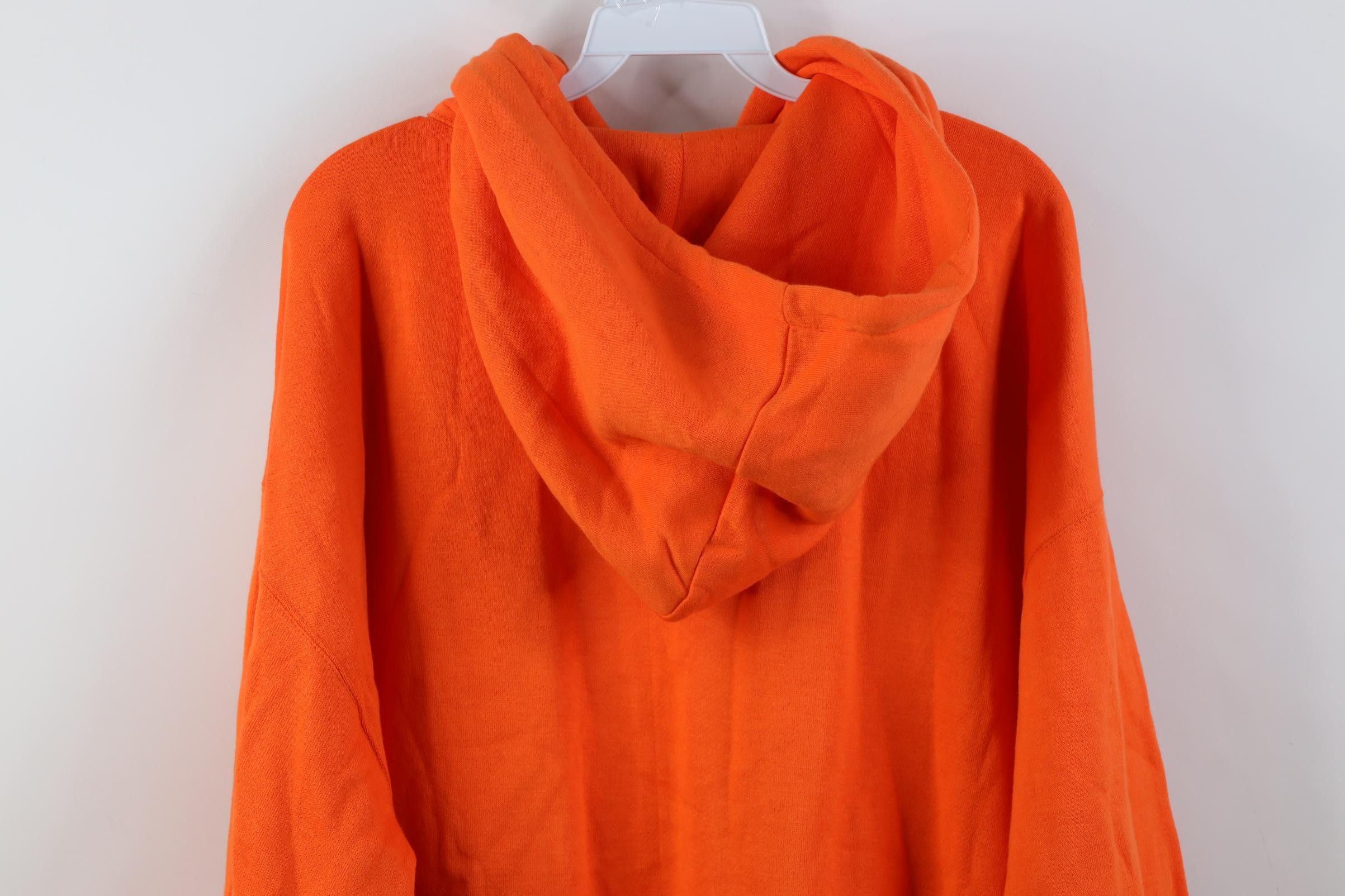 Vintage Vintage 90s Streetwear Heavyweight Hoodie Sweatshirt Orange Size US XL / EU 56 / 4 - 14 Thumbnail