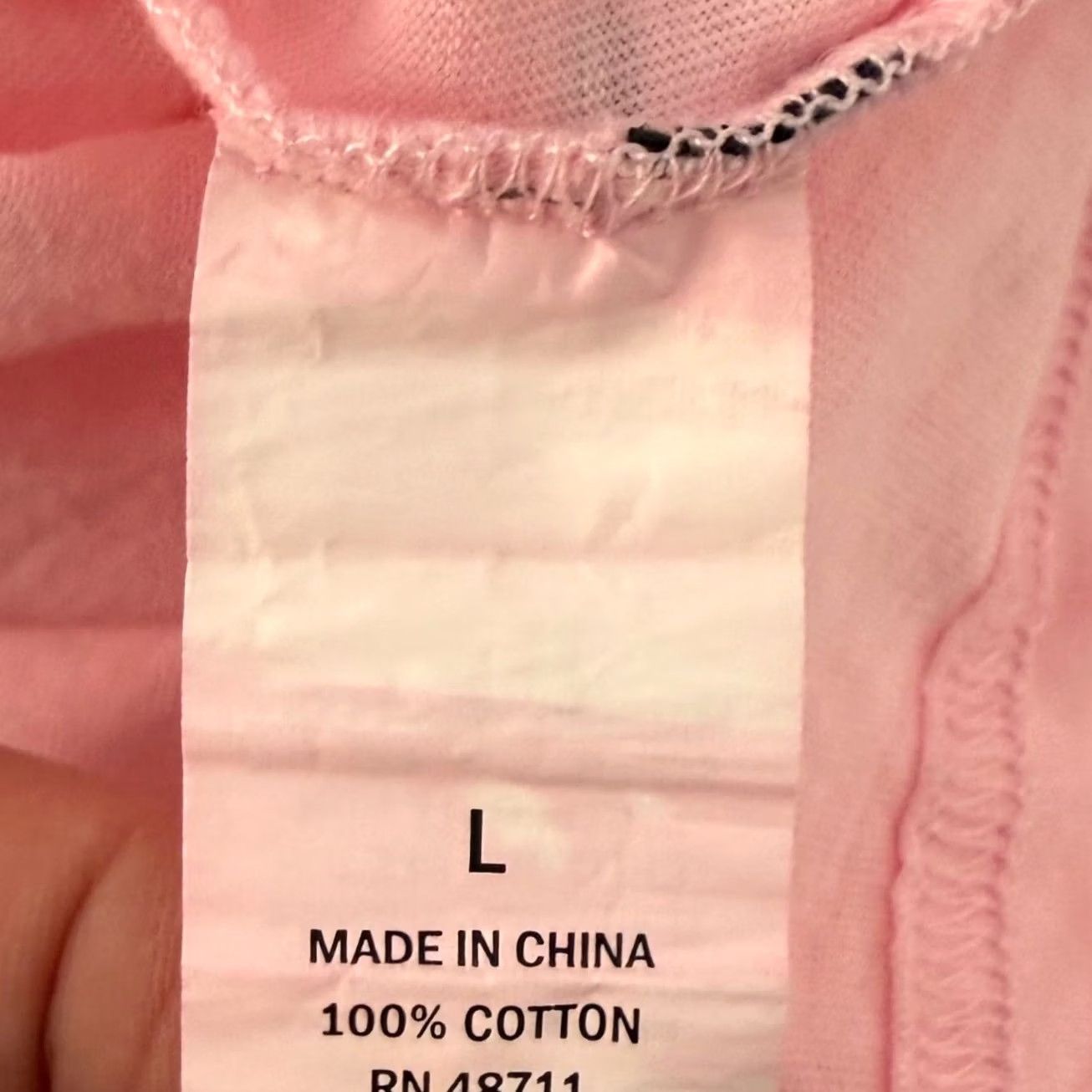 ASH Edgar + Ash Polo Shirt Mens L Pink White Tie-Dye Dip-Dye Ombre 100% Cotton Short Sleeve Collared Button NWT Size US L / EU 52-54 / 3 - 5 Thumbnail