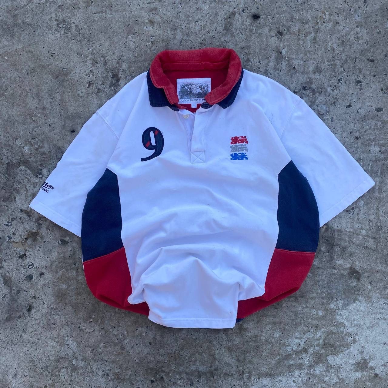 New England Outerwear Vintage England Rugby Polo T-shirts Size L Cotton Y2K 00s Size US L / EU 52-54 / 3 - 1 Thumbnail