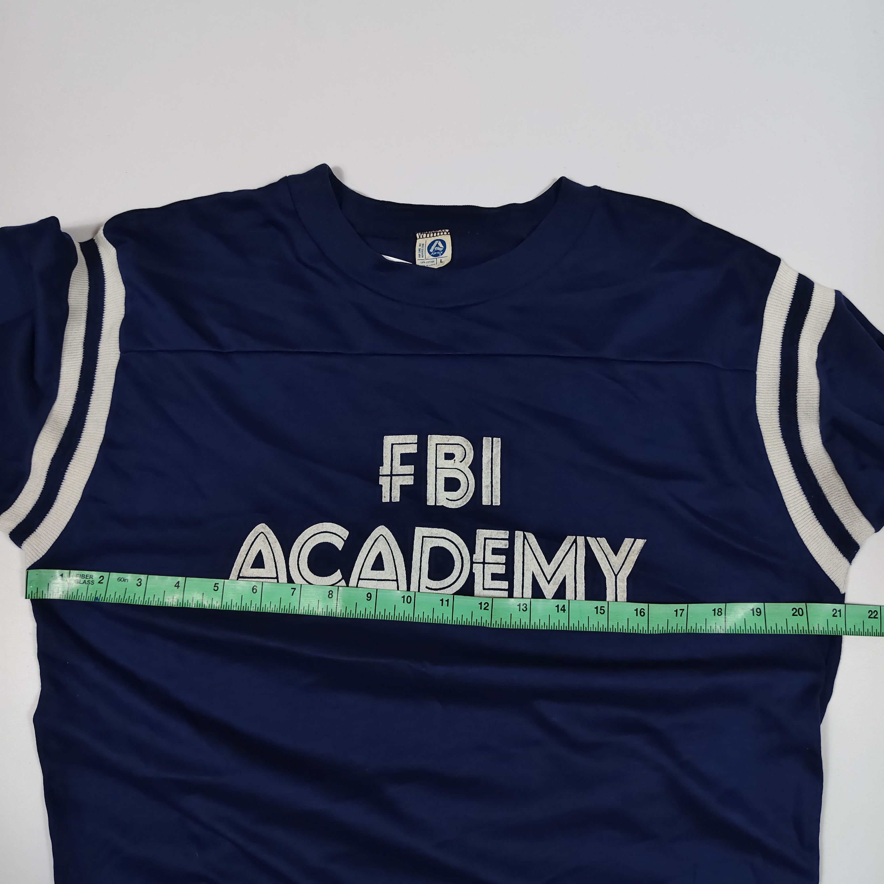 Vintage Vintage FBI Academy Football Jersey ¾ Sleeve Navy Blue #F Size US M / EU 48-50 / 2 - 6 Thumbnail