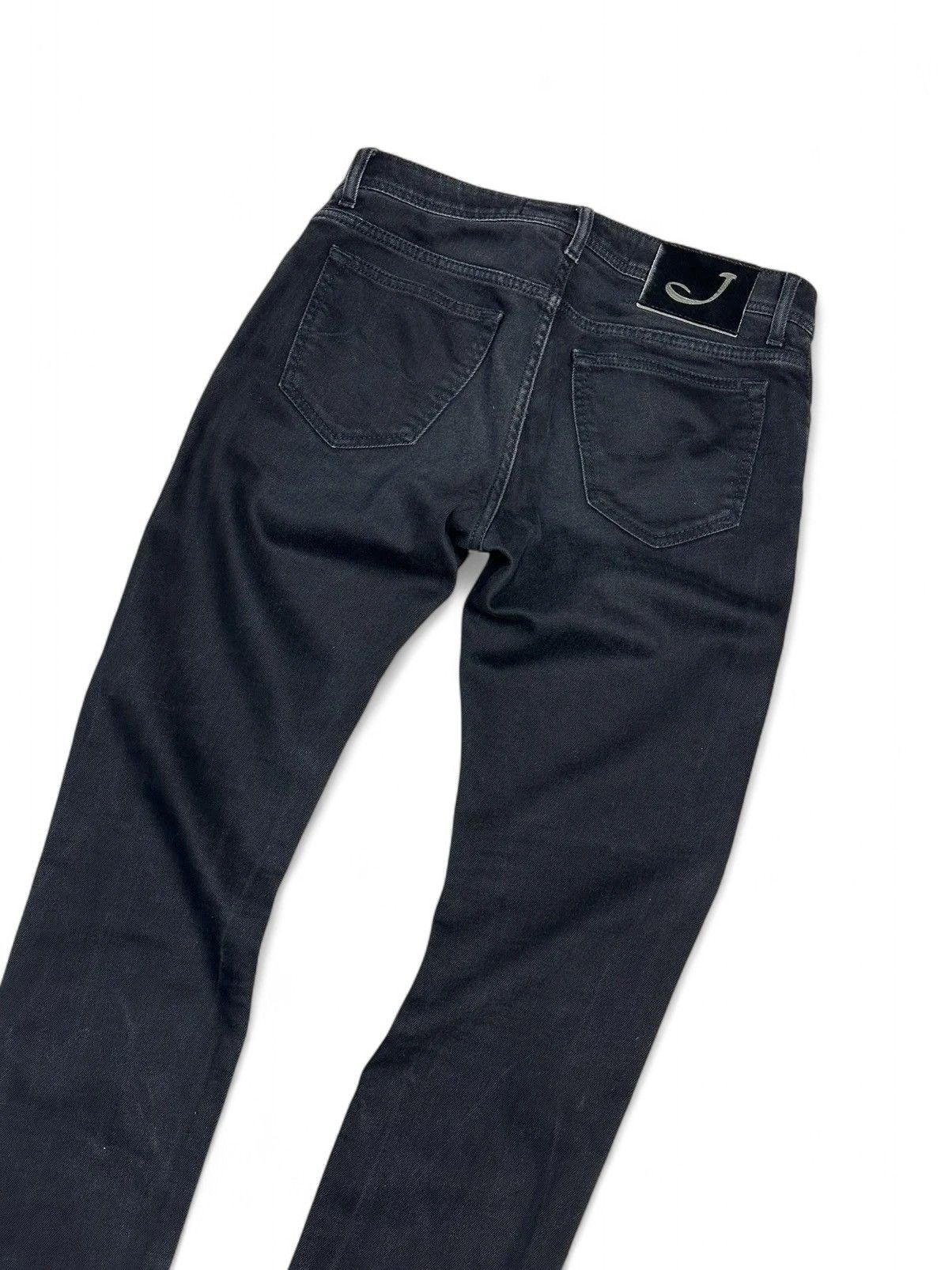 14th Addiction Jacob Cohen black denim jeans slim fit vintage style Size US 32 / EU 48 - 13 Thumbnail