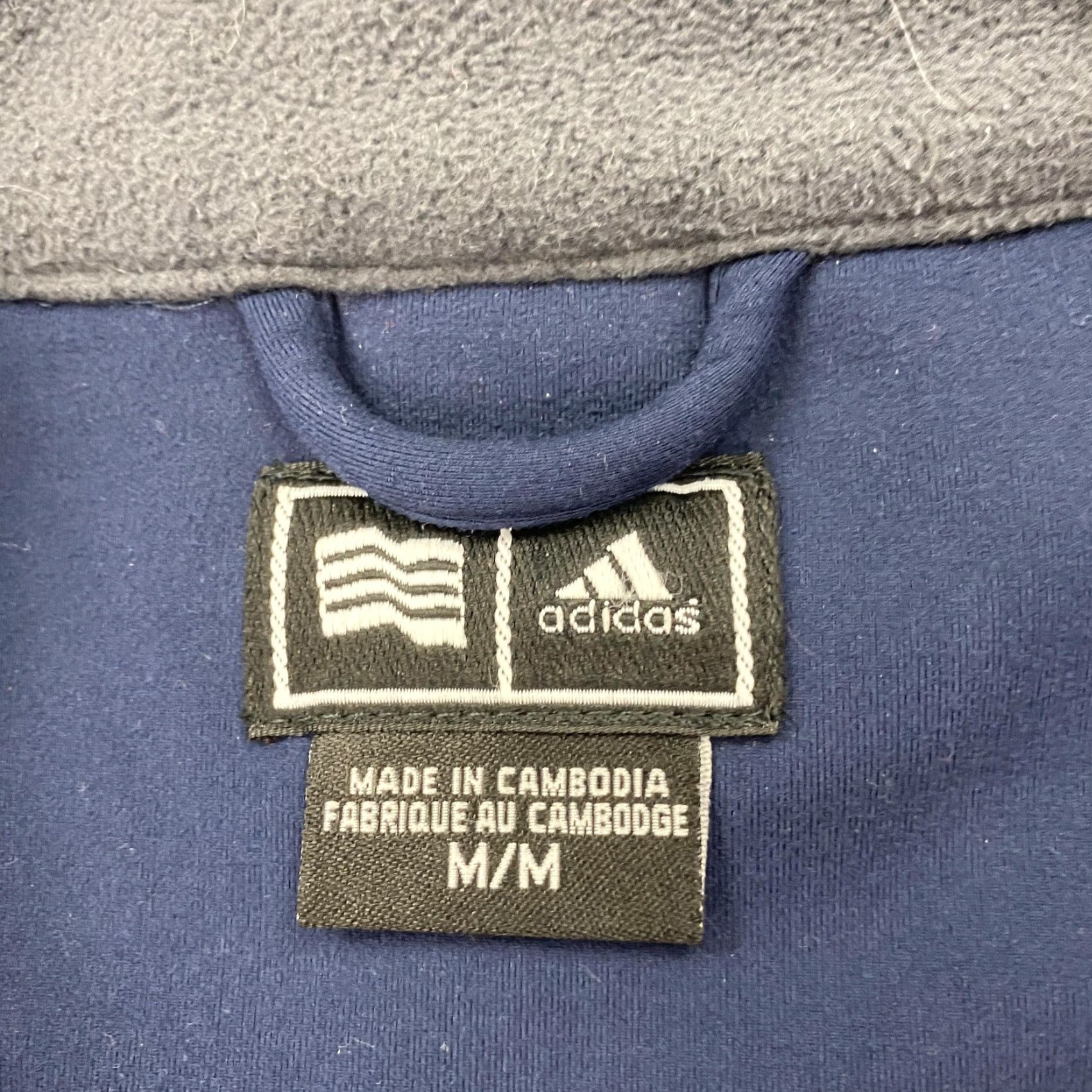 Adidas Adidas Climaproof Wind Pullover Mens M Navy 1/4 Zip Softshell Golf Windbreaker Jacket Size US M / EU 48-50 / 2 - 7 Thumbnail