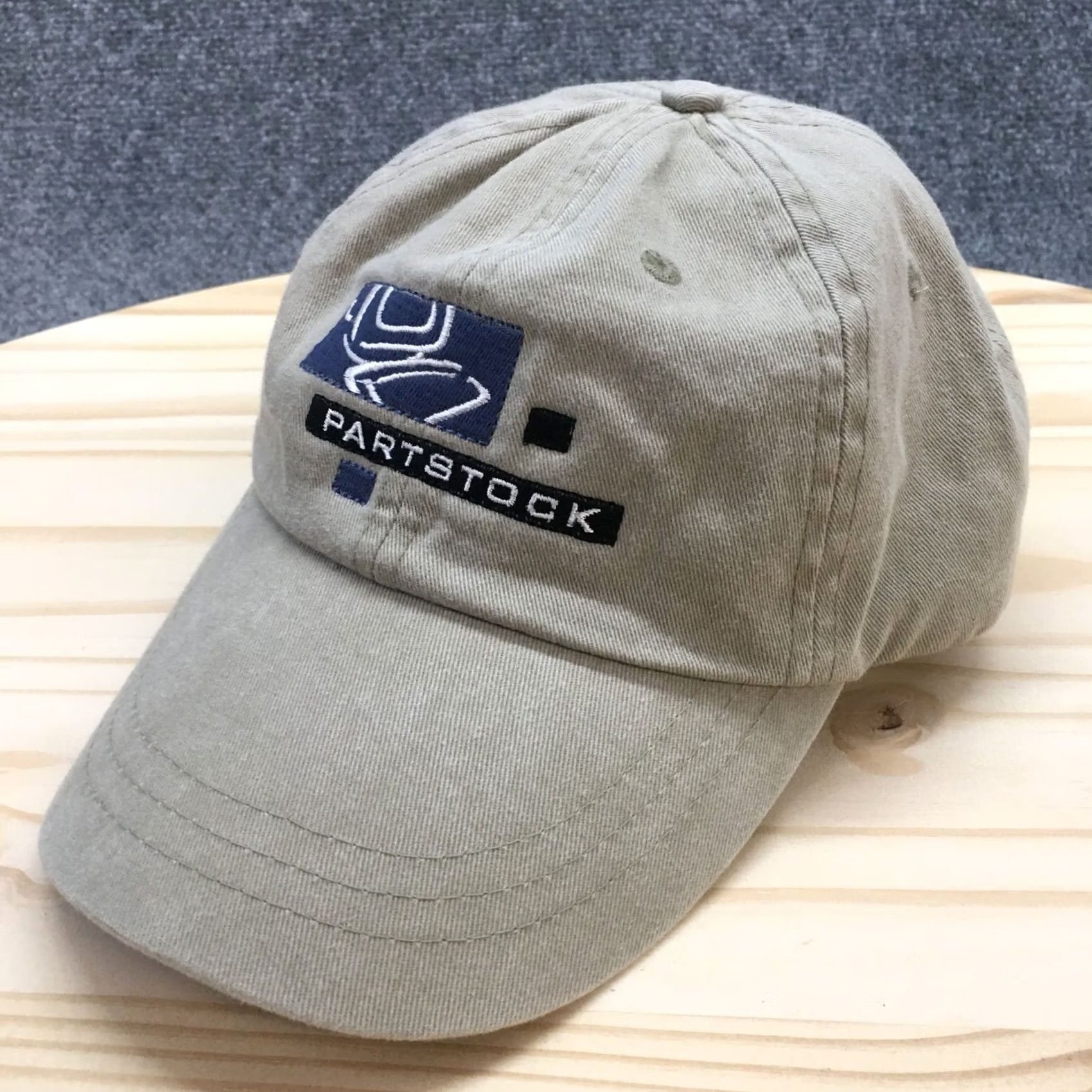 Vintage Zkapz Baseball Cap Hat Mens Beige One Size Curved Brim Casual Stock Part Stock Adjustable Size ONE SIZE - 2 Thumbnail