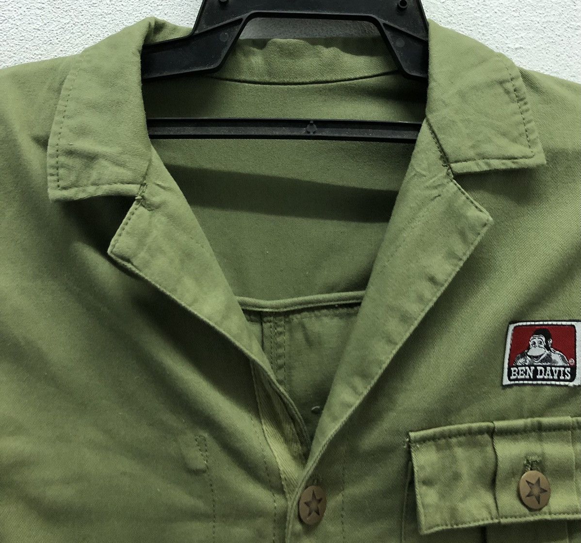 Ben Davis Ben Davis Olive Green Chore Coat Workwear Jacket (F Size) Size US M / EU 48-50 / 2 - 3 Thumbnail