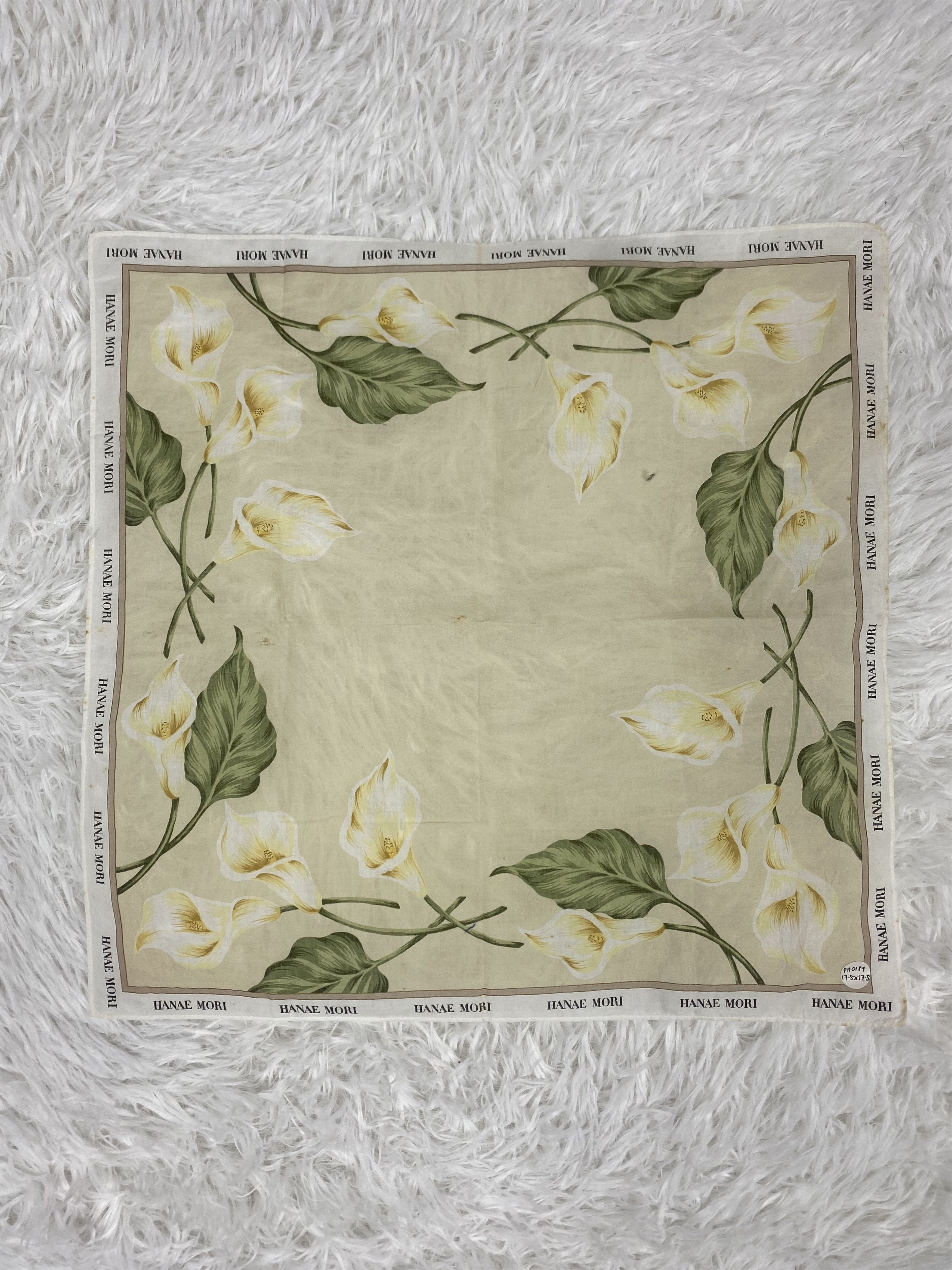 Hanae Mori × Vintage Vintage Hanae Mori Handkerchief Neckerchief PH0187 Size ONE SIZE - 3 Thumbnail
