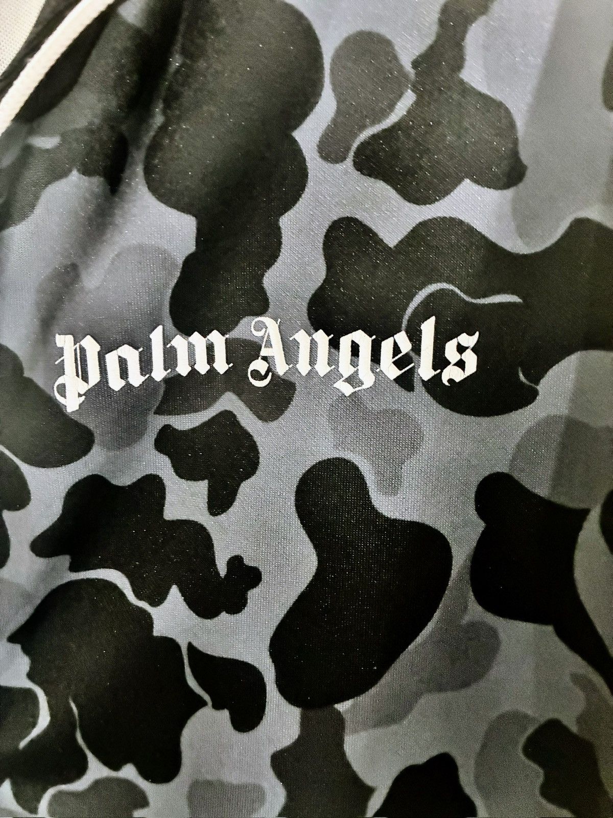 Palm Angels Palm Angels Black/Grey Camo Track Jacket Size M Authentic Size US M / EU 48-50 / 2 - 2 Thumbnail