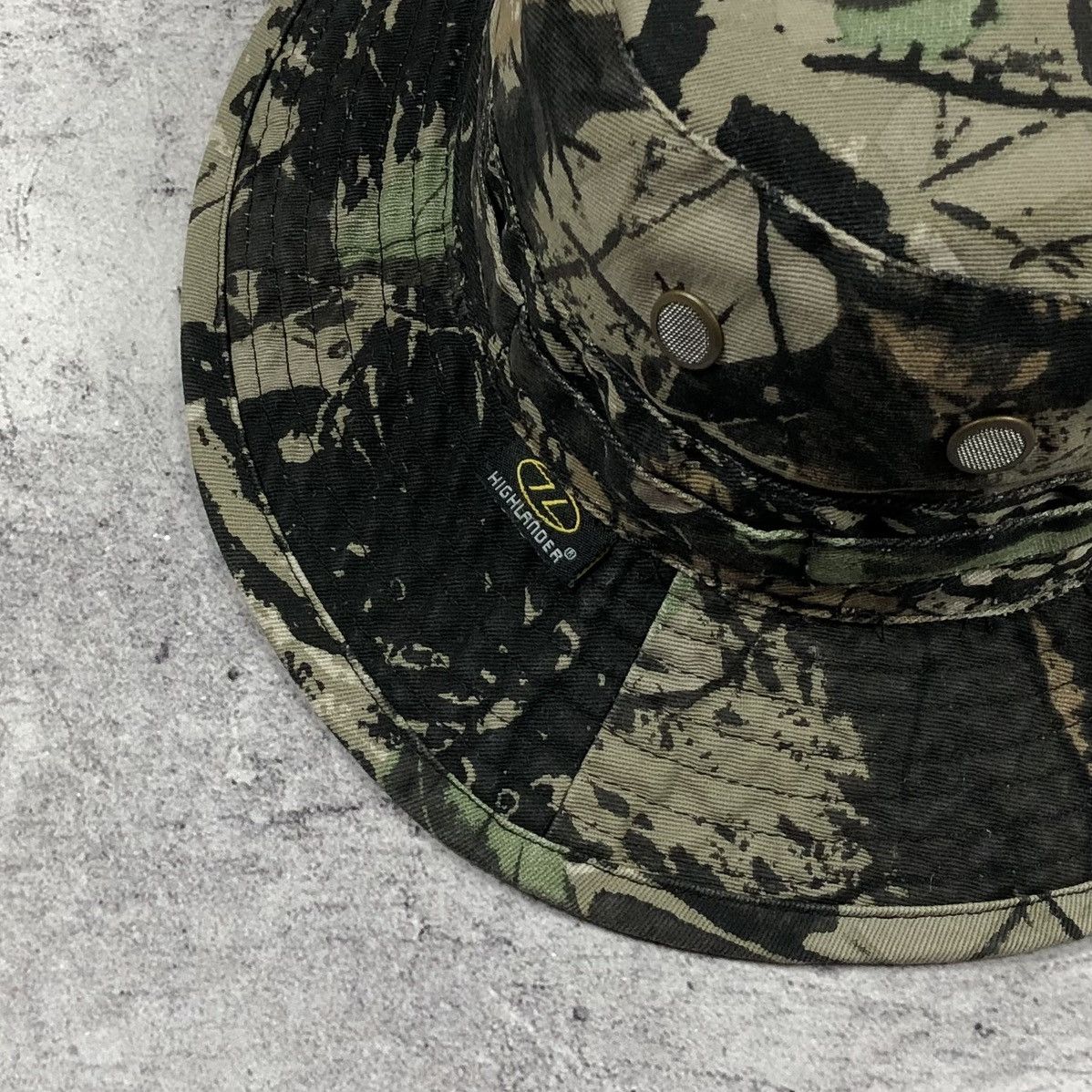 Realtree ⛰️Vintage Realtree Highlander Adventure Camo Bush Bucket Hat Size ONE SIZE - 6 Thumbnail