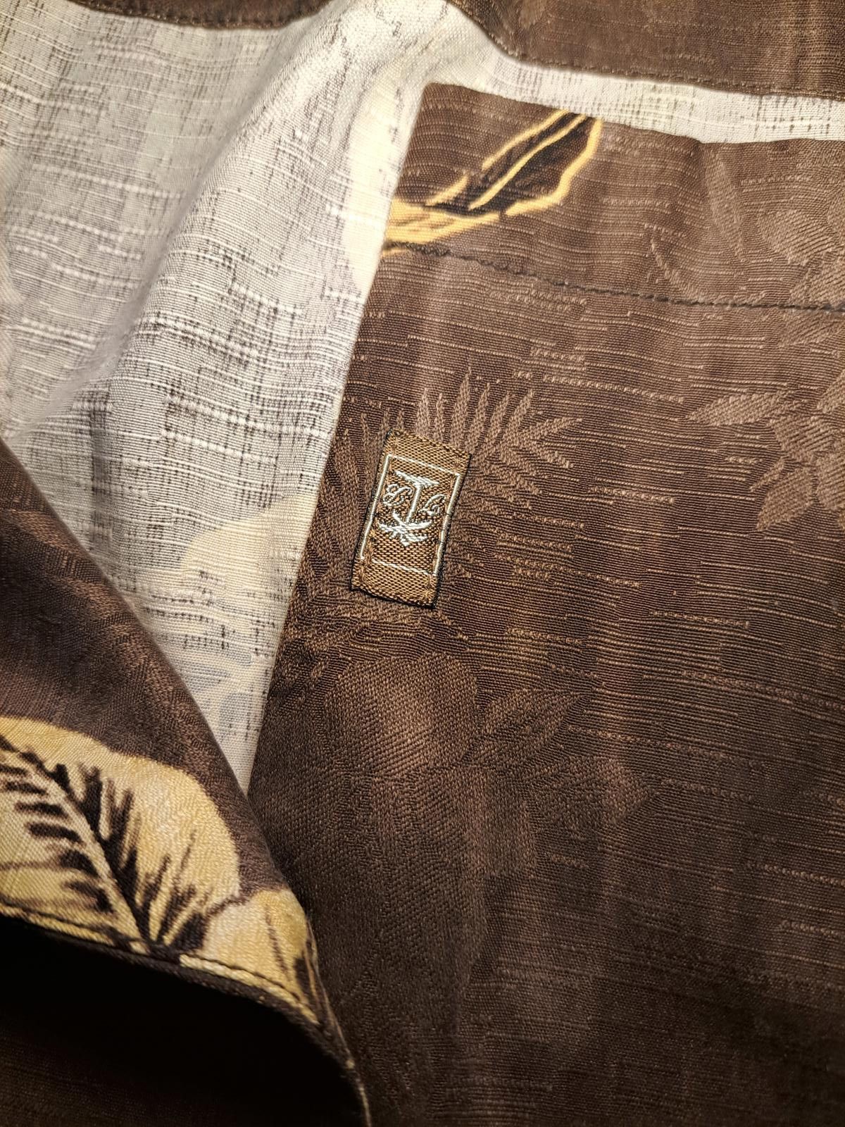 Tommy Bahama Tommy Bahama Button Up Shirt Mens XL Brown Silk Hawaiian Size US XL / EU 56 / 4 - 4 Thumbnail