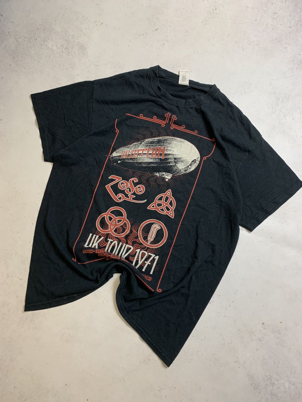 Band Tees × Vintage Vintage Led Zeppelin UK Tour Promo T-shirt L Size US L / EU 52-54 / 3 - 3 Thumbnail