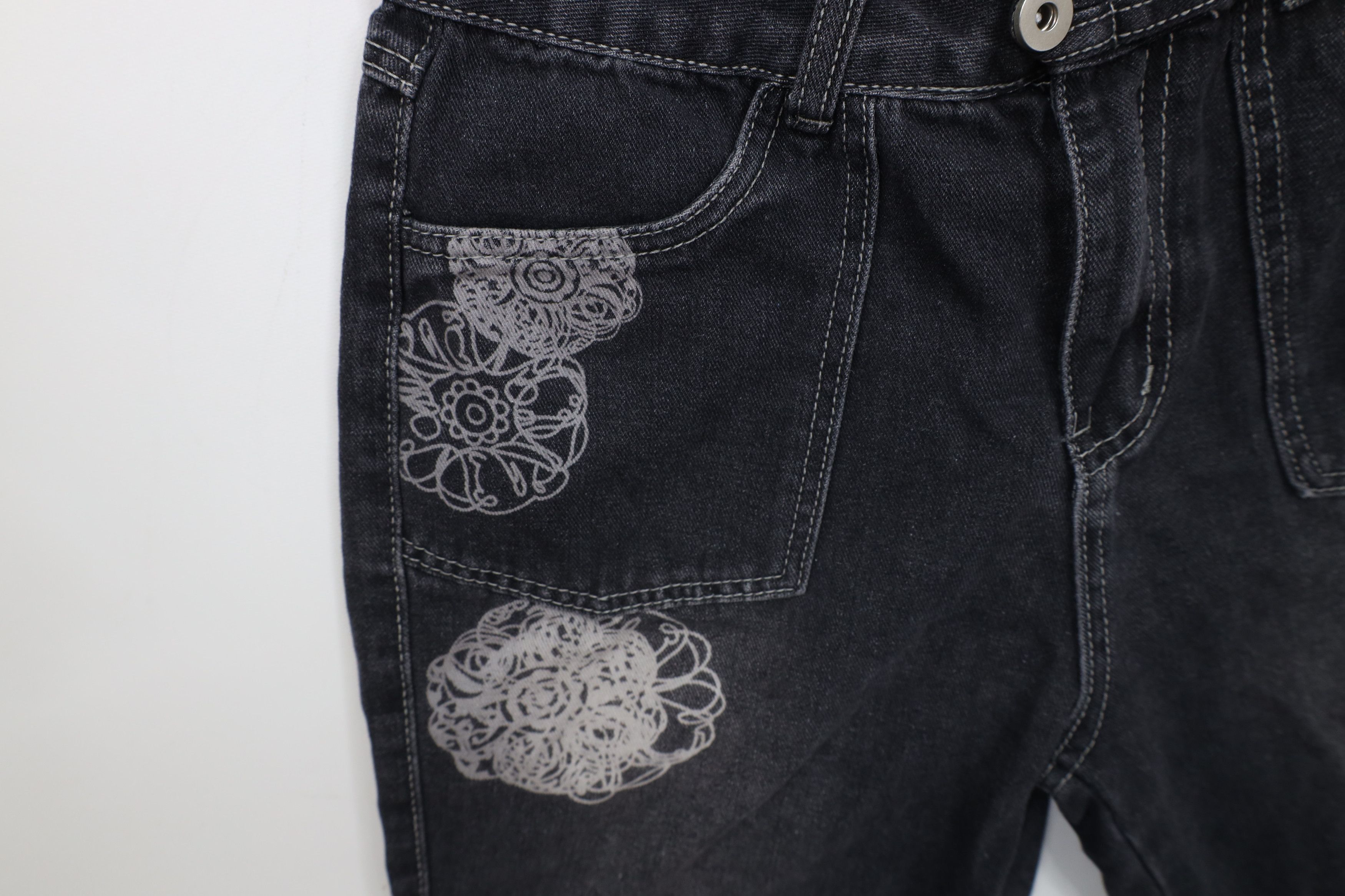 Vintage Vintage 90s Y2K Streetwear Geometric Baggy Cargo Jeans Size 26" / US 2 / IT 38 - 9 Thumbnail