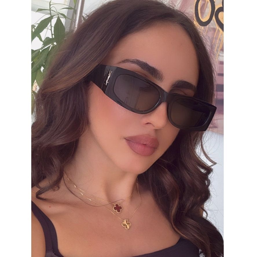 Saint Laurent Paris NEW Saint Laurent SLM140/F Black Gold Sunglasses Size ONE SIZE - 1 Thumbnail