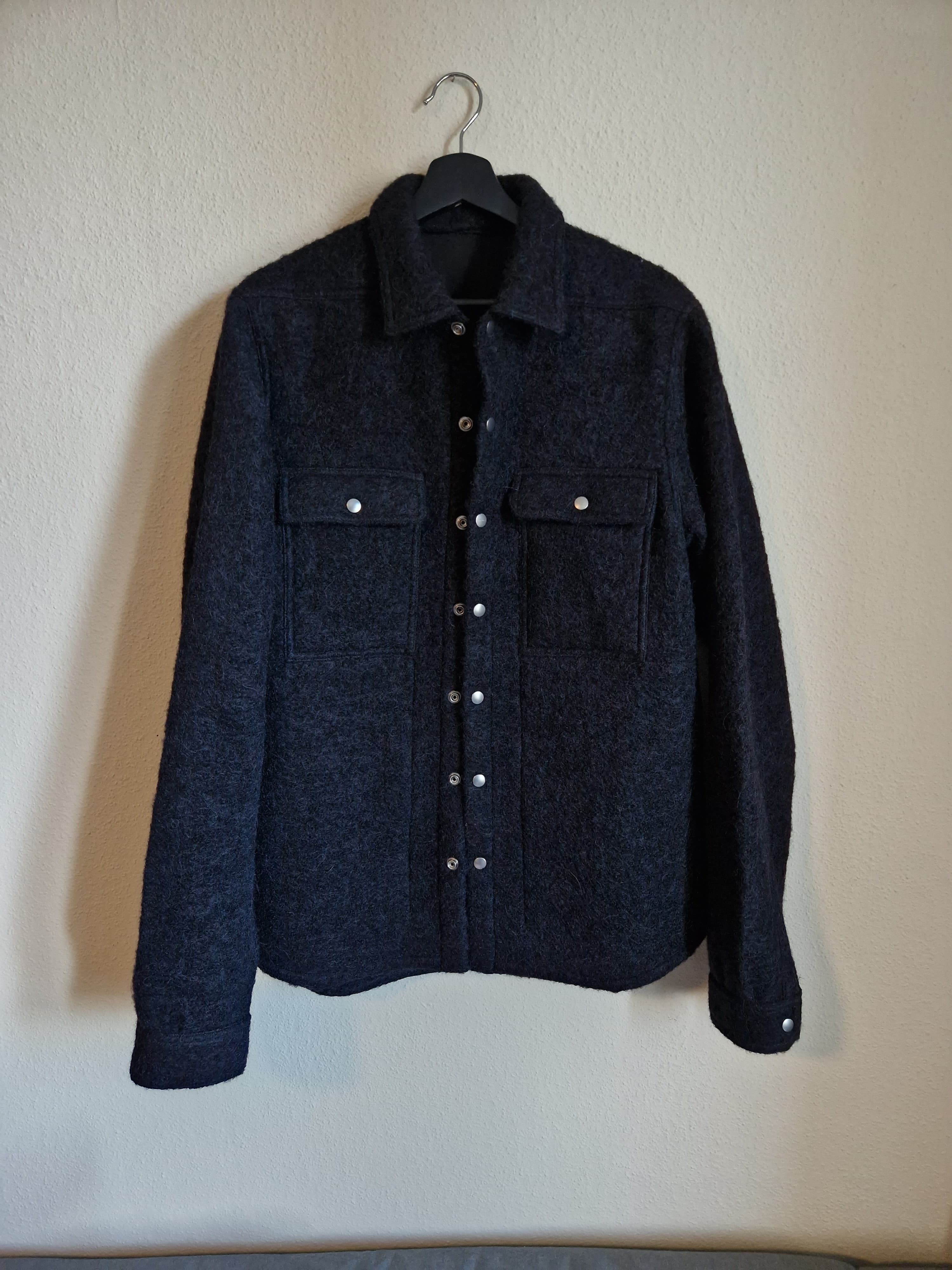 Pre-owned Rick Owens Black Wool Overshirt/outershirt