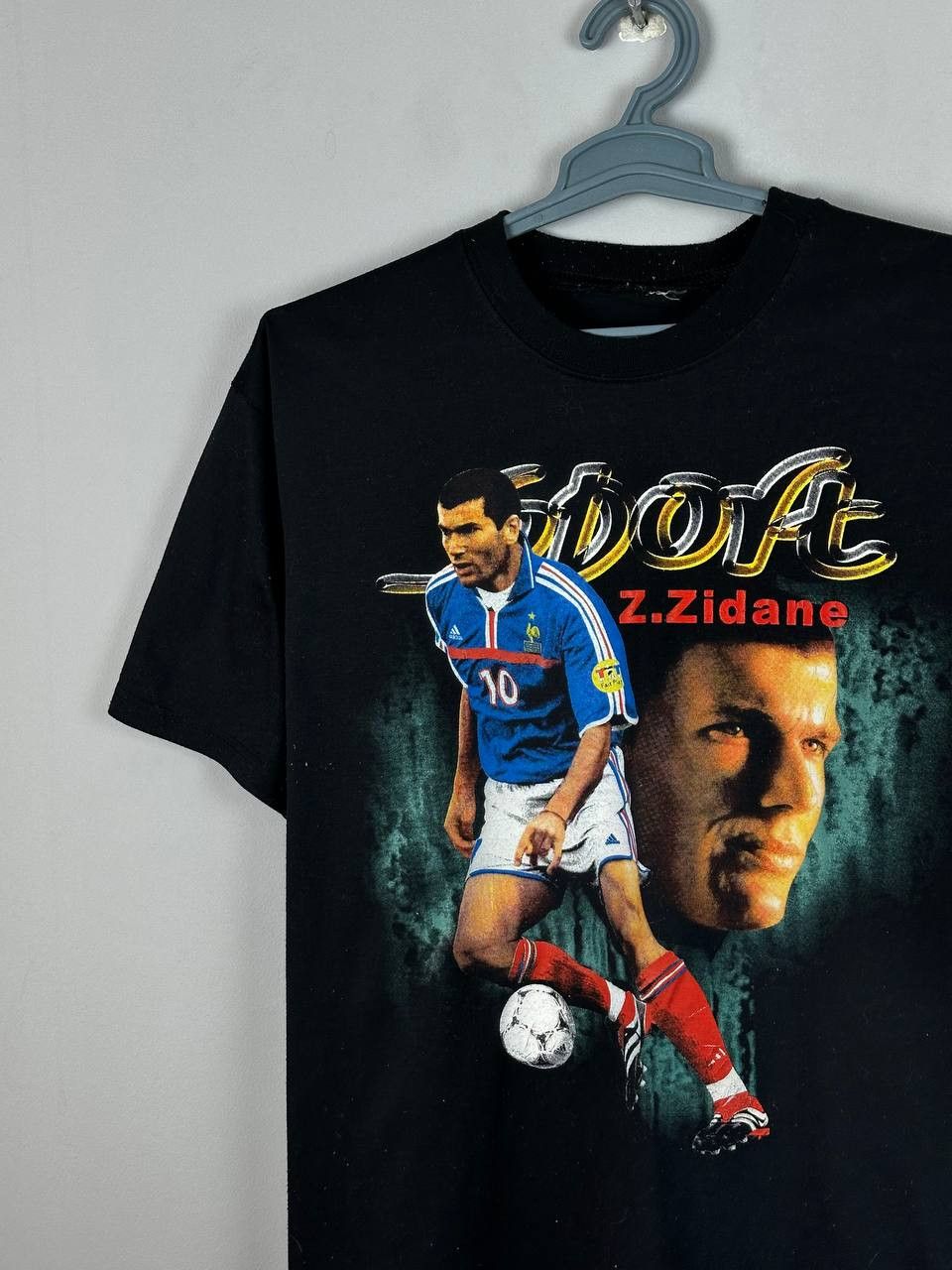 Vintage Vintage Zidane Retro Memorial Black 90s T Shirt Size US M / EU 48-50 / 2 - 3 Thumbnail
