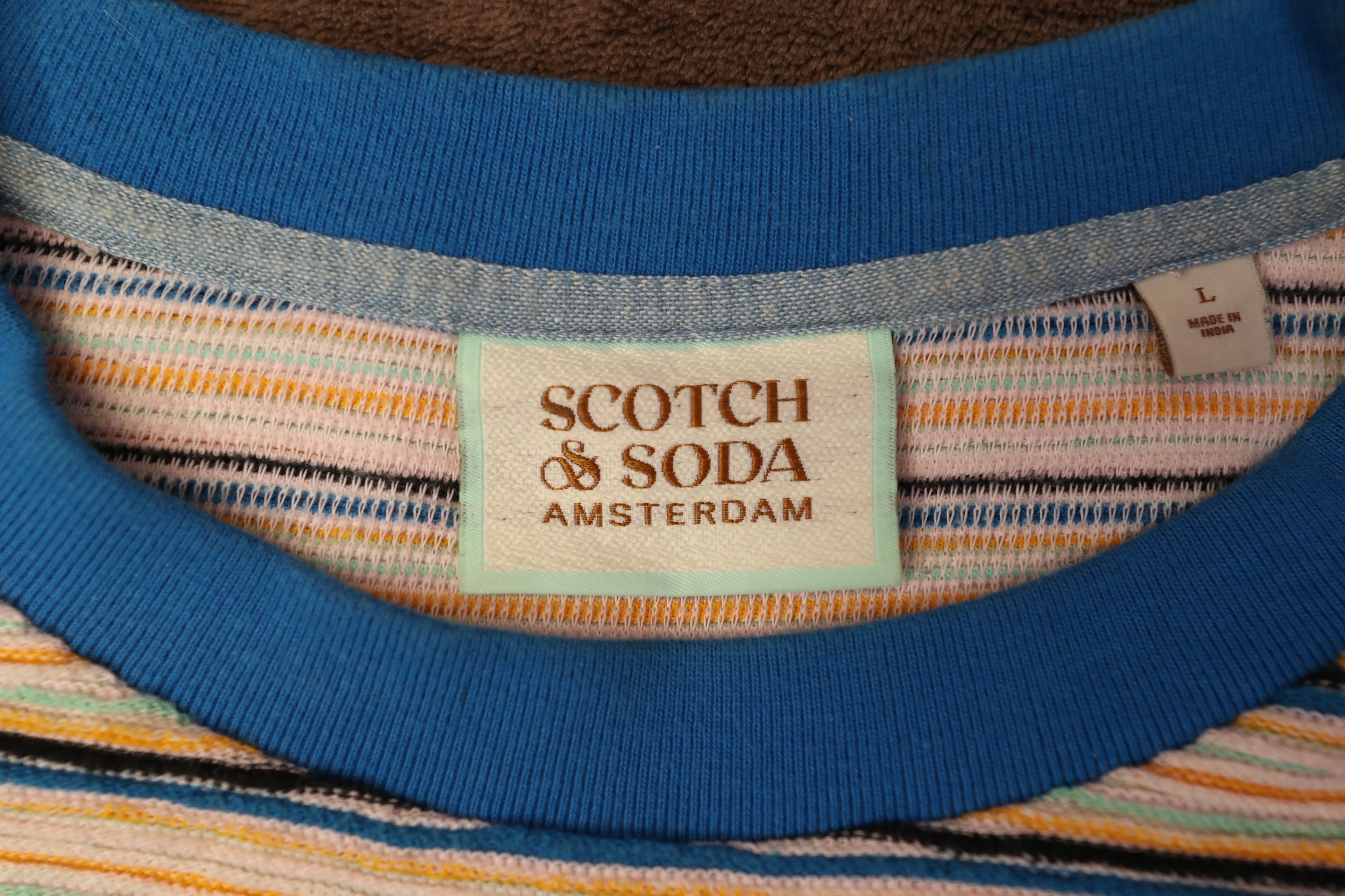 Scotch & Soda Scotch & Soda Structured Striped Pocket Tee (L) Size US L / EU 52-54 / 3 - 10 Thumbnail