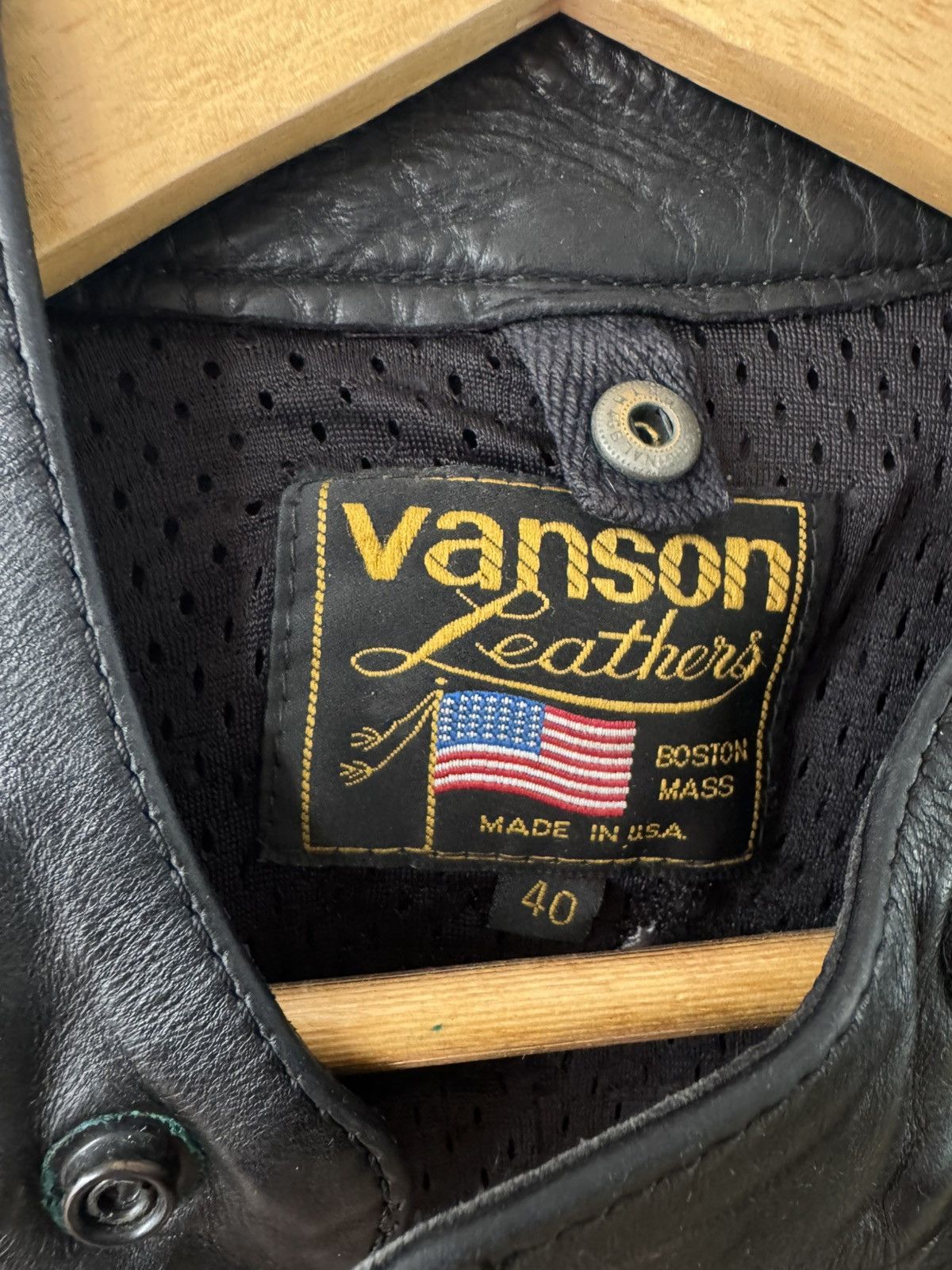 Vanson Leathers Black Vanson Leather Racer Size US M / EU 48-50 / 2 - 3 Thumbnail