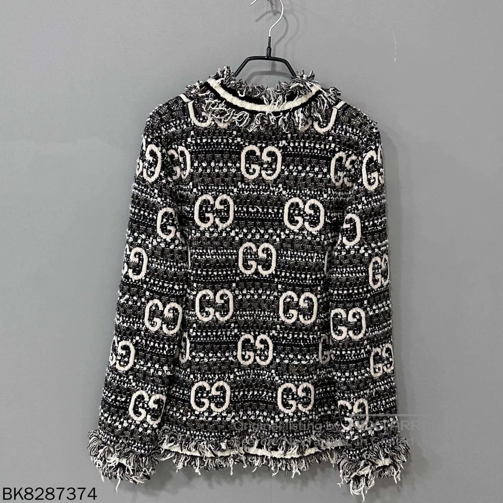 Gucci Gucci Black GG Wool Mohair Cardigan. Size XS / US 0-2 / IT 36-38 - 3 Thumbnail