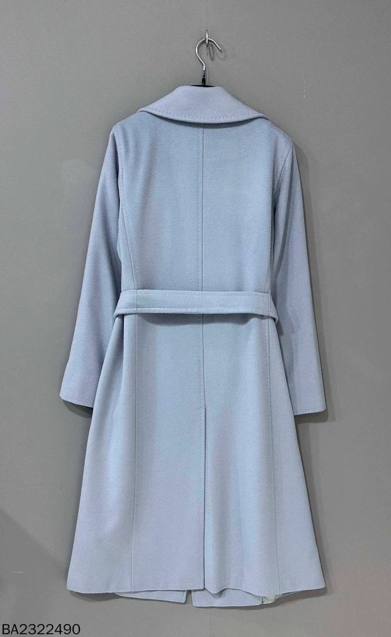 Max Mara max mara Manuela light blue coat Size L / US 10 / IT 46 - 3 Thumbnail