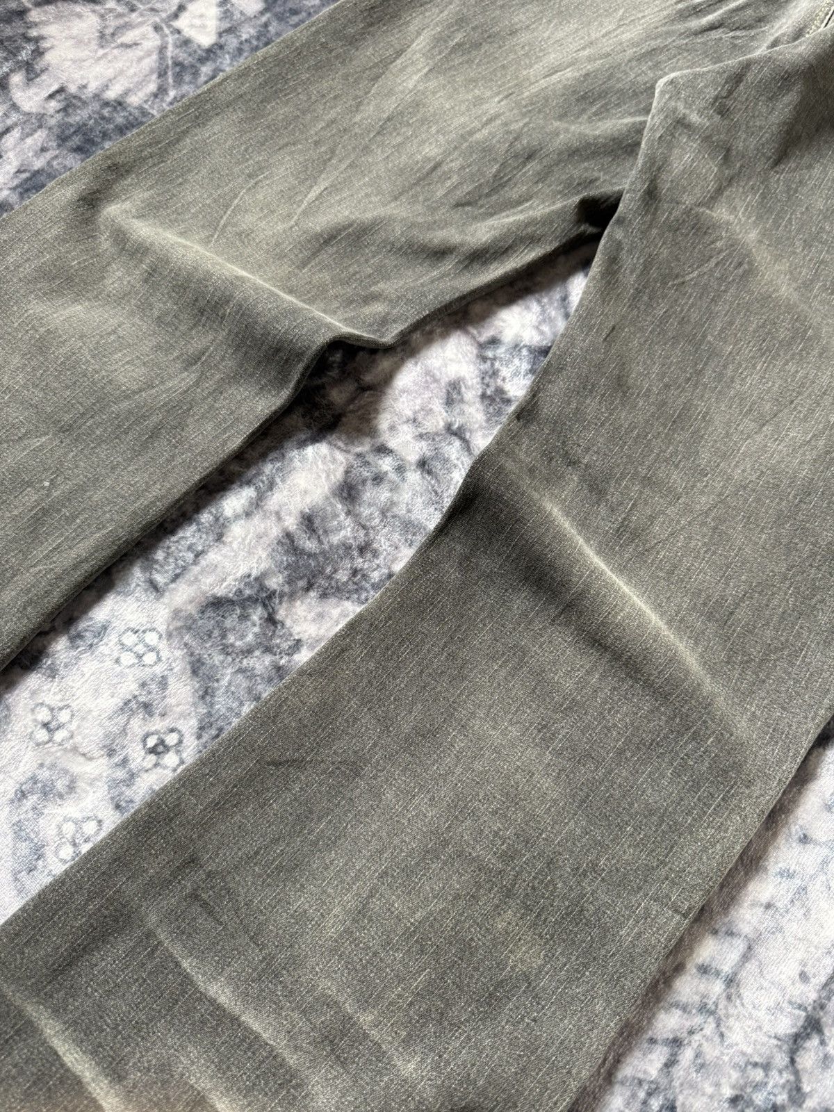 Le Grande Bleu (L.G.B.) Oririn Japan Claw Mark Flared Denim Pants Size US 27 - 12 Thumbnail