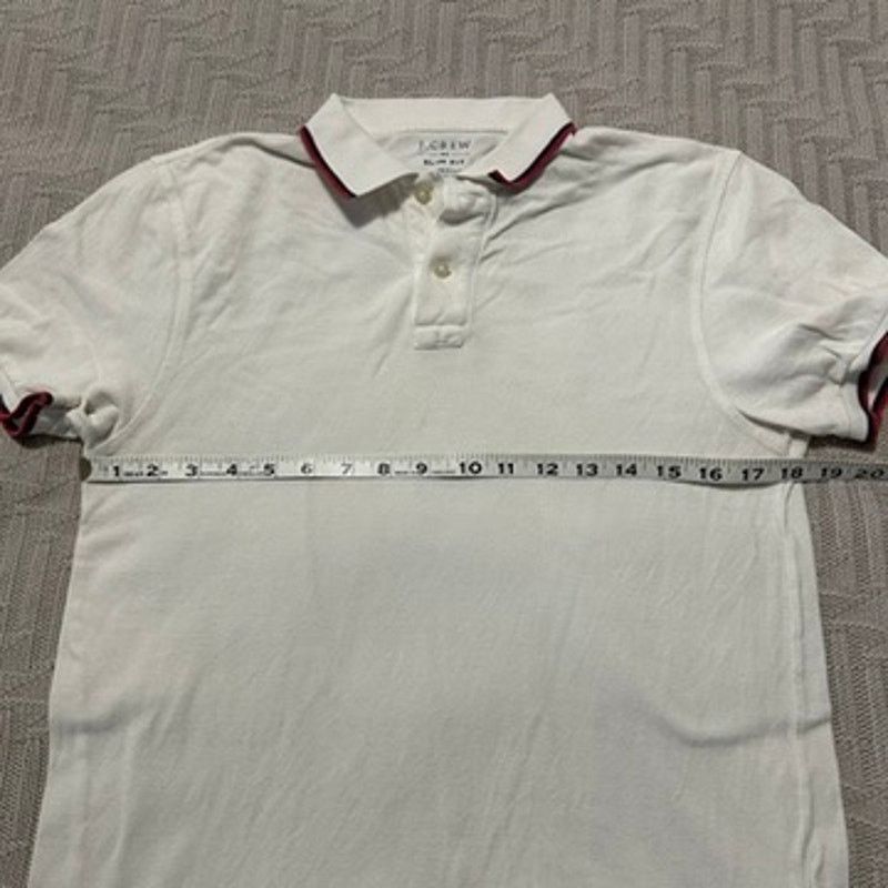 J.Crew J Crew white slim fit polo size M Size US M / EU 48-50 / 2 - 6 Thumbnail