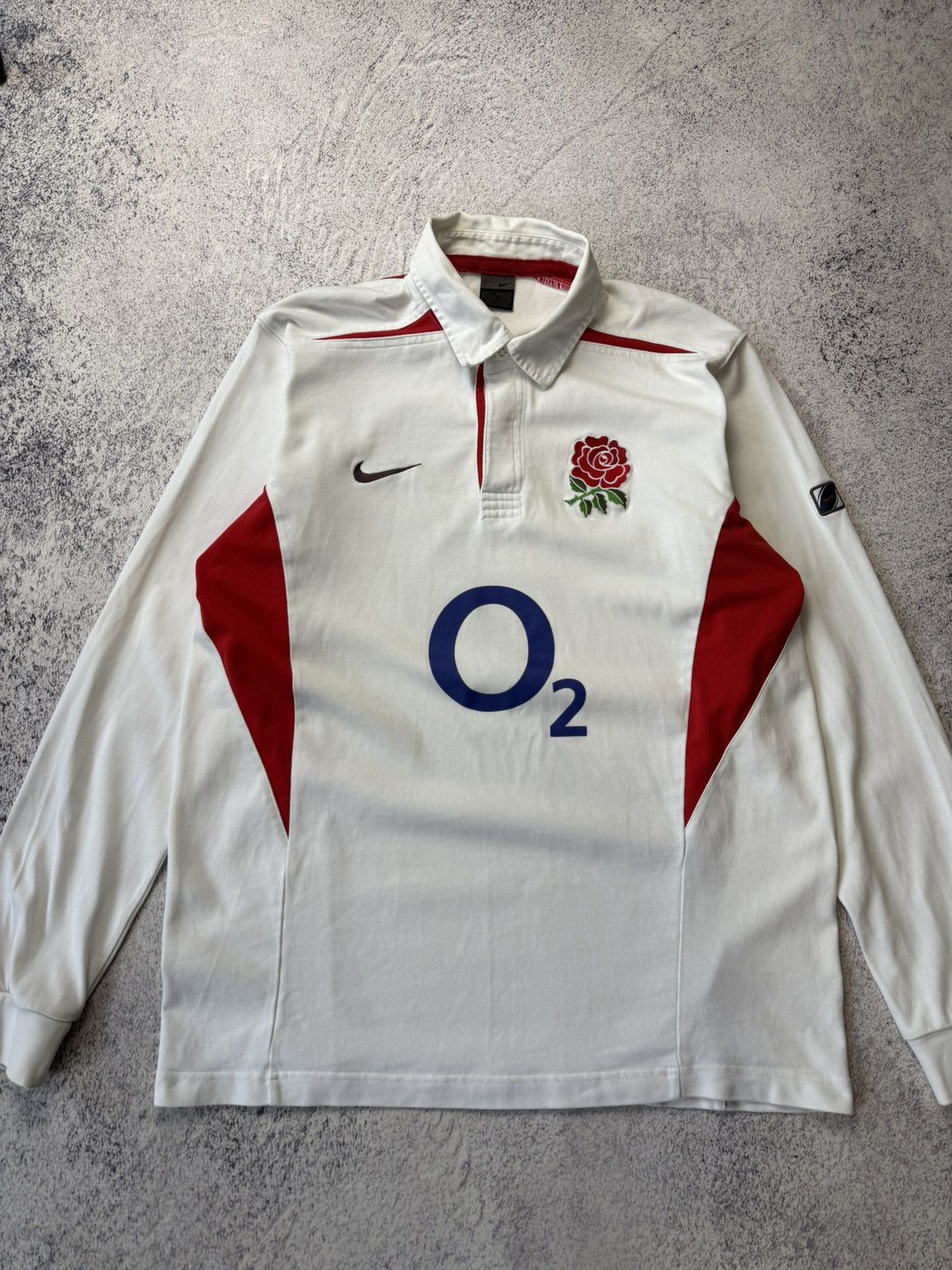 Nike England Rugby Union Home Shirt 2003 Jersey Nike Long Sleeve Size US L / EU 52-54 / 3 - 5 Thumbnail