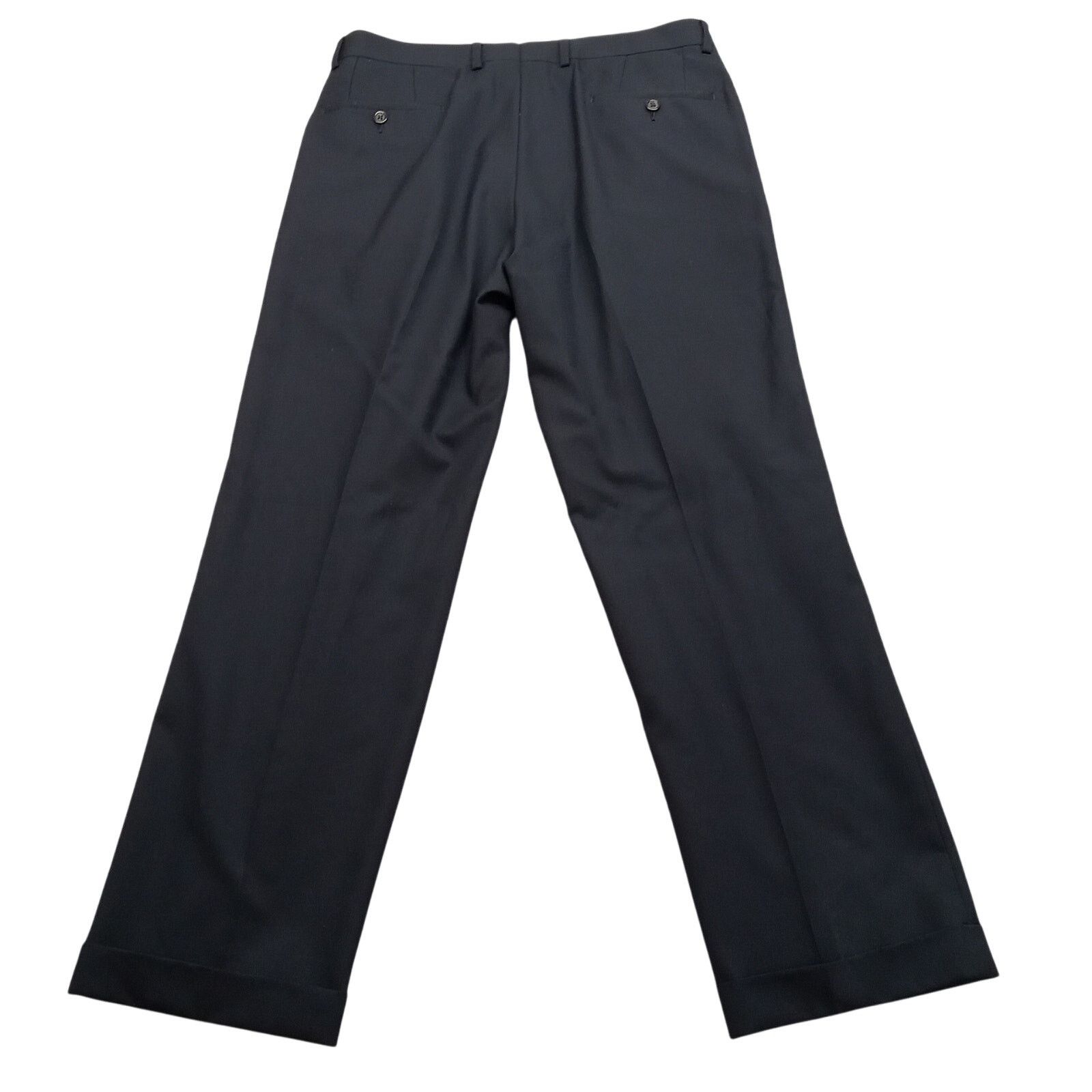 Lauren Ralph Lauren Lauren Ralph Lauren Dress Pants 34 X 30 Mens Navy Pleat Cuff Size US 34 / EU 50 - 2 Thumbnail