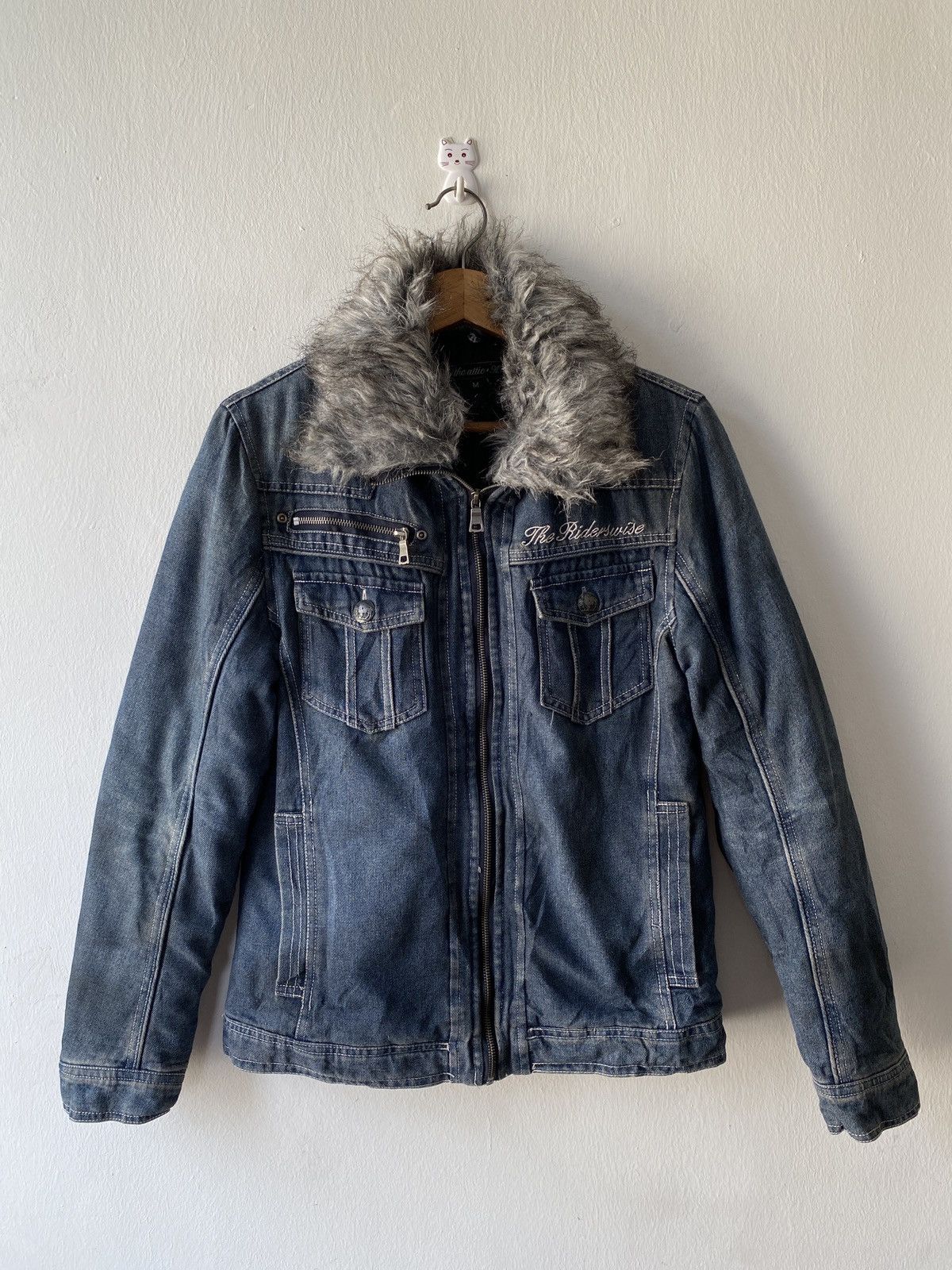 In The Attic In The Attic Japan Faux Fur Denim Jacket Size US M / EU 48-50 / 2 - 3 Thumbnail