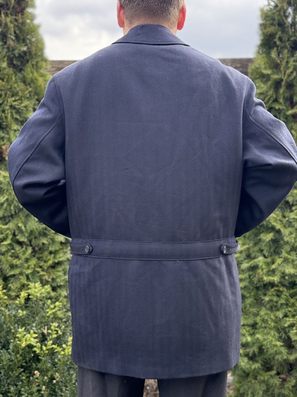 Turnbull & Asser Turnbull Asser Waterproof wool tweed blue coat Size US XL / EU 56 / 4 - 7 Thumbnail