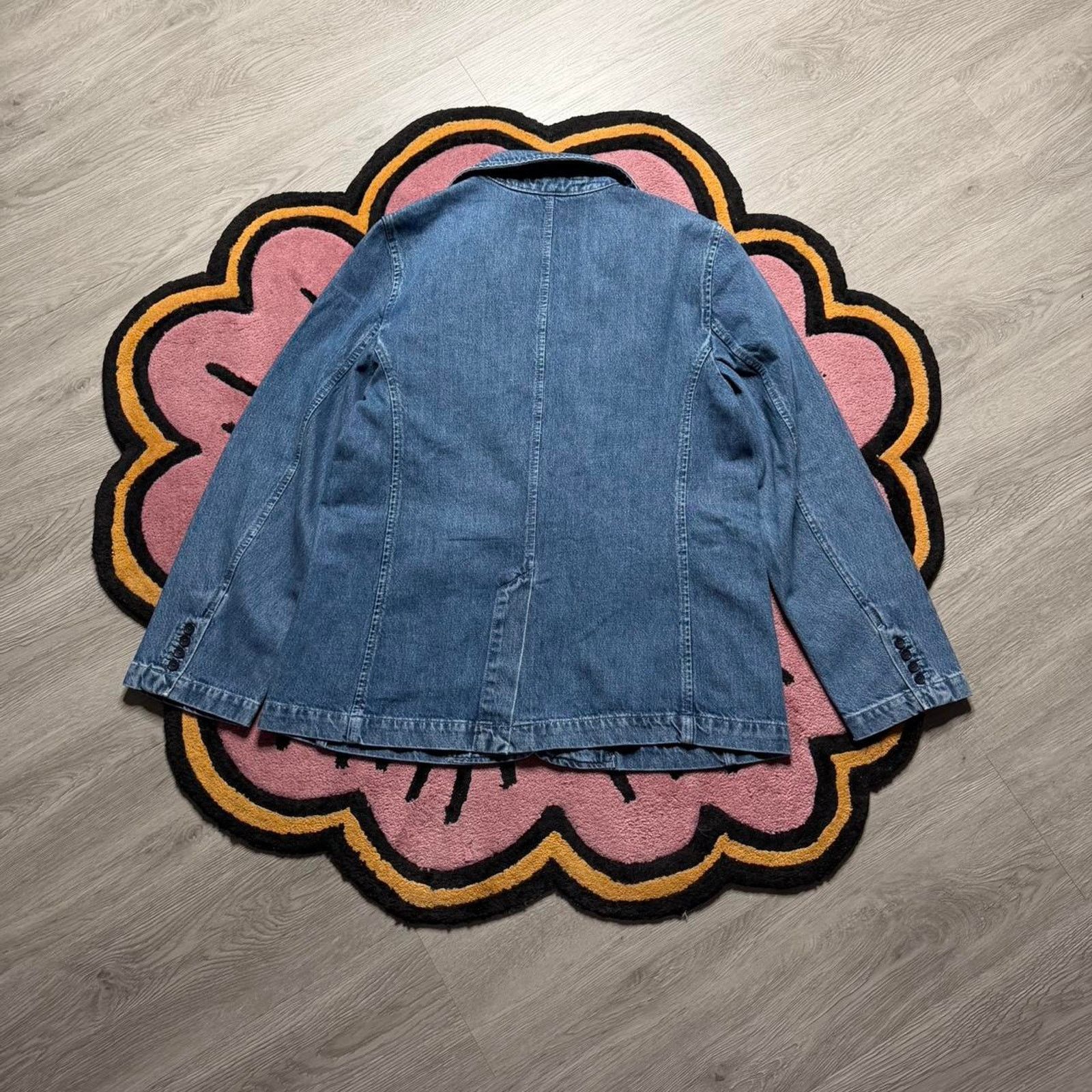 Gap Gap Women’s Blue Indigo Denim Blazer Jacket Size Large Blue Size L / US 10 / IT 46 - 6 Thumbnail