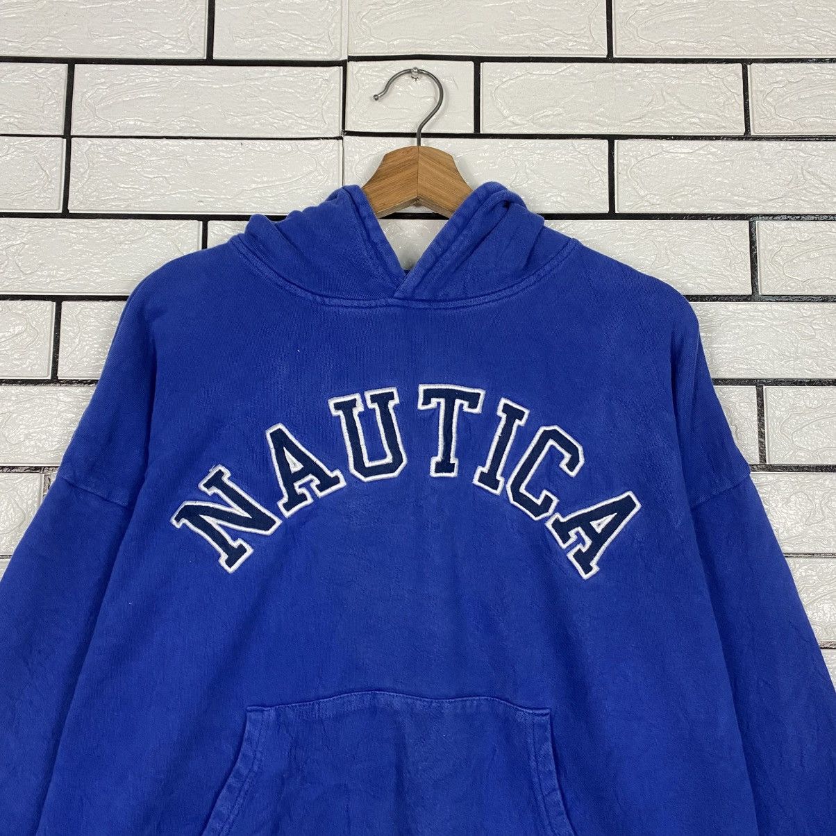 Japanese Brand 📌Vintage Hoodie Nautica Pull Over Embroidery Big Logo Size US XL / EU 56 / 4 - 14 Thumbnail