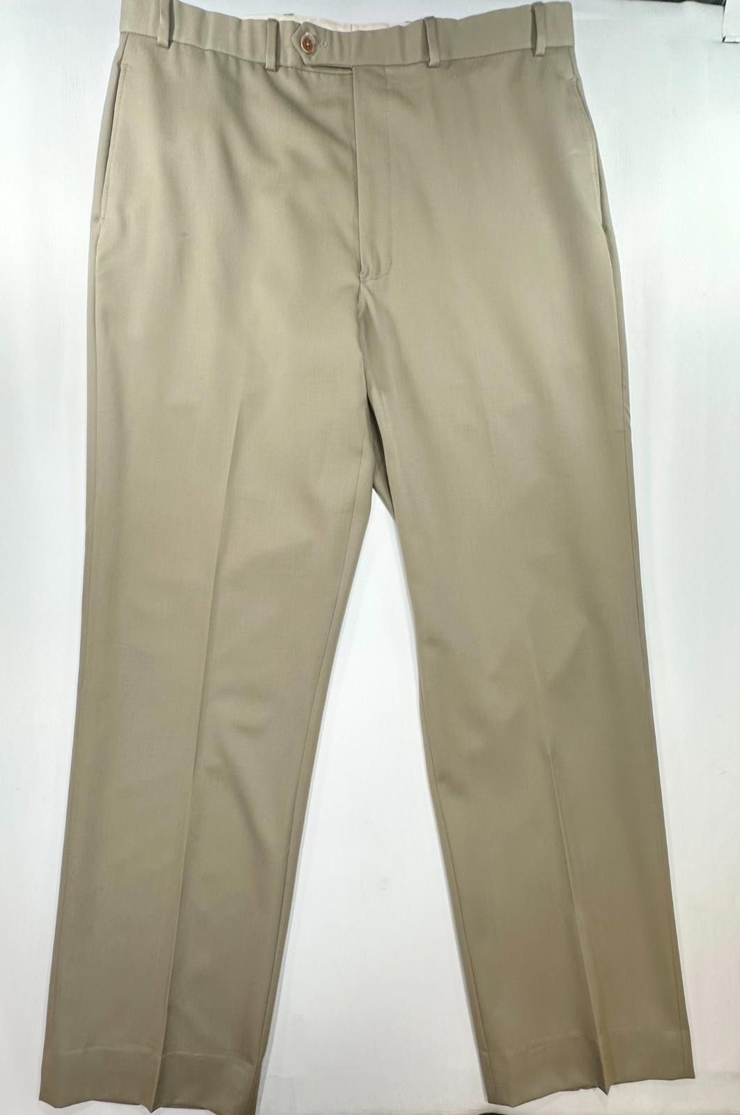 Brooks Brothers Brooks Brothers 346 Wool Straight Flat Chino Brown Men 38/34 Size US 38 / EU 54 - 1 Thumbnail