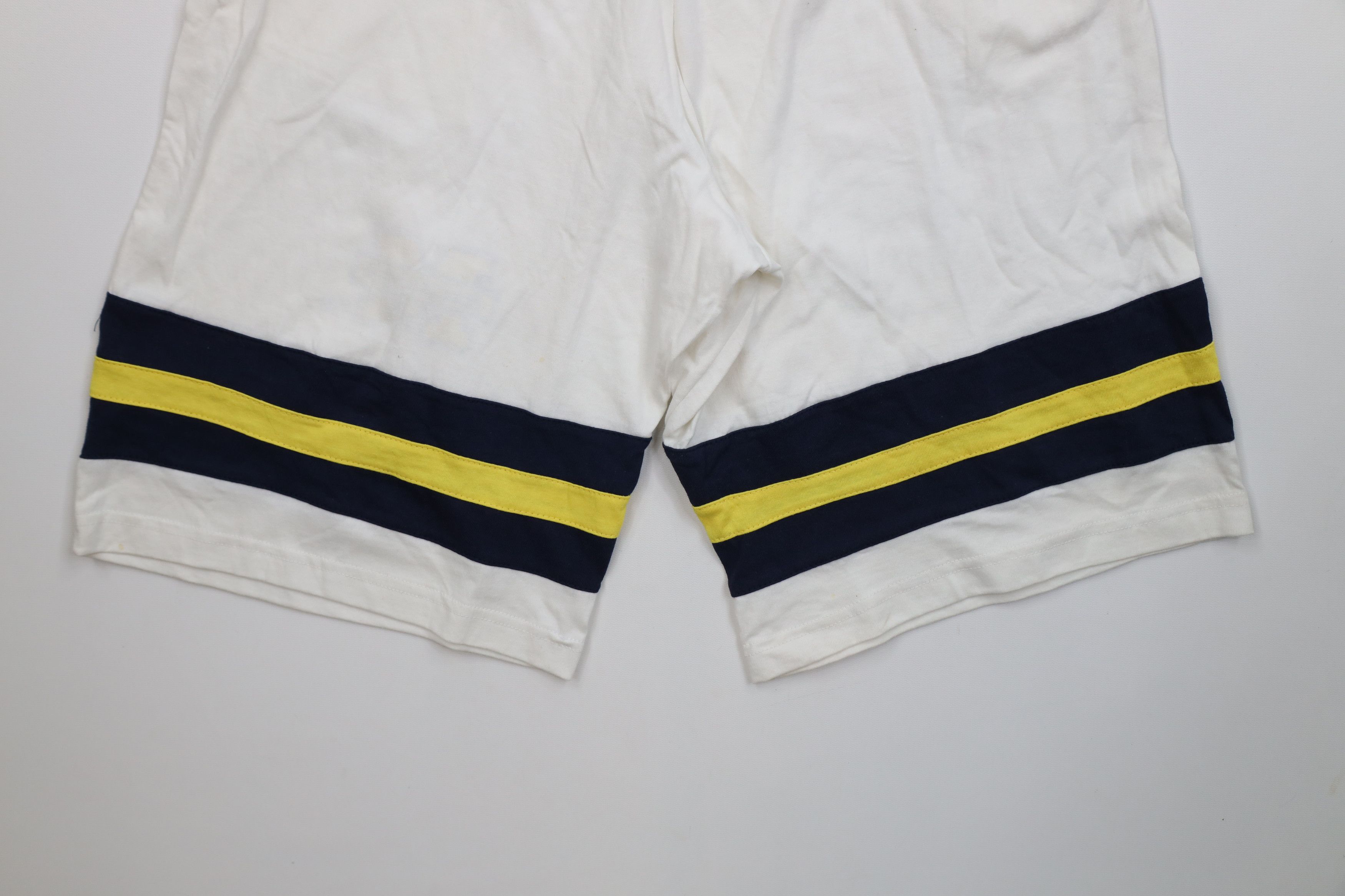 Vintage Vintage 90s University of Michigan Striped Shorts Cotton Size US 34 / EU 50 - 13 Thumbnail