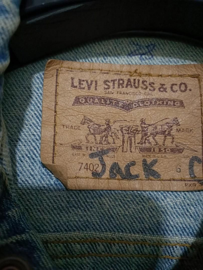 Levi's Vtg. Levi’s Orange Tab Trucker Jacket (Kids 6, Made in USA) Size US XXS / EU 40 - 7 Thumbnail