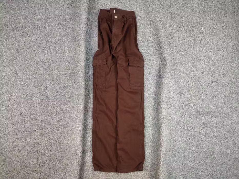 Japanese Brand Vintage 90's Japanese Brown Beggy Cargo Pants Y2K Hype Style Size US 30 / EU 46 - 1 Preview