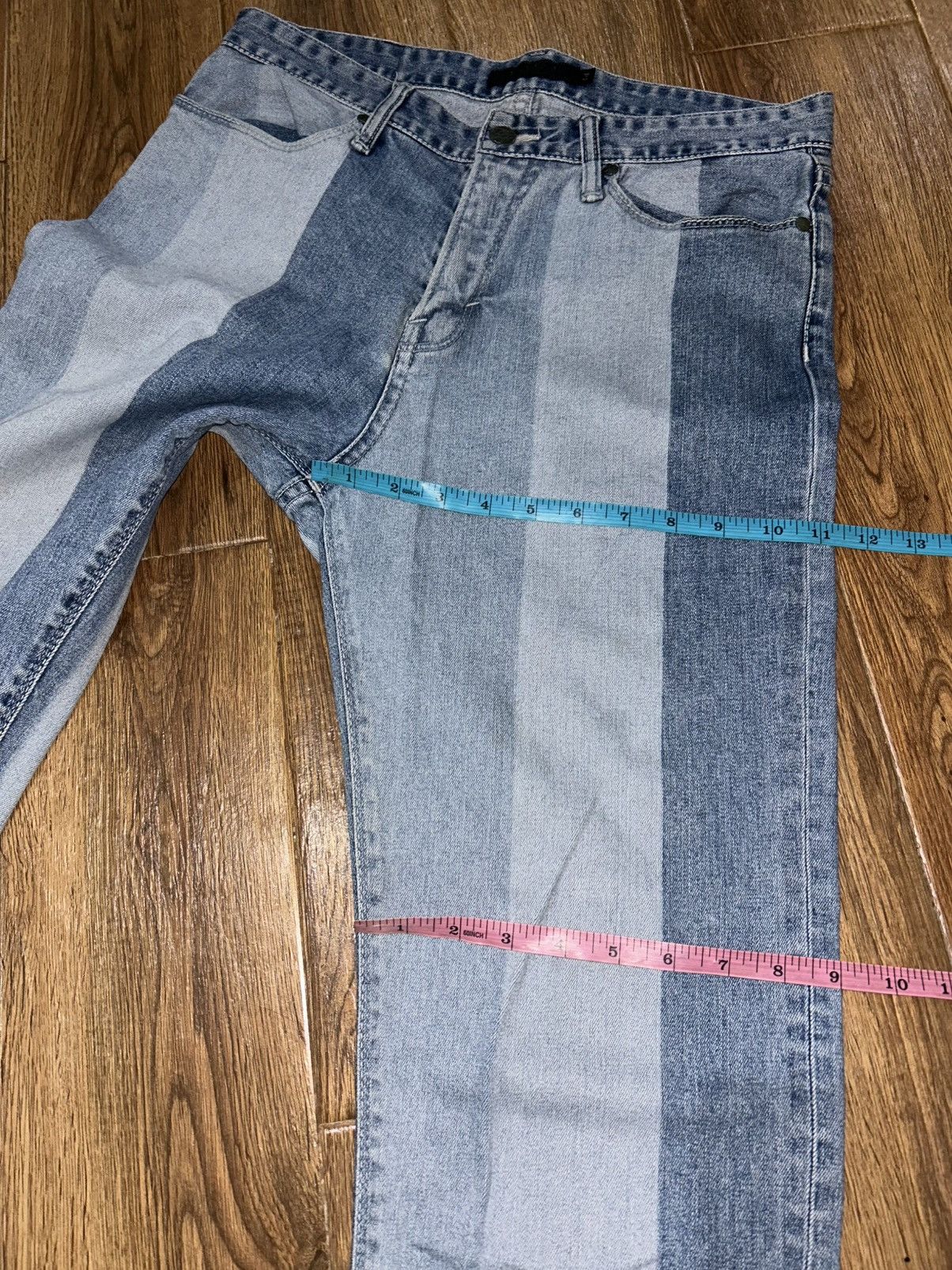 GOSTAR DE FUGA Gostar de Fuga Paneled Straight Denim Pants Size US 30 / EU 46 - 18 Thumbnail