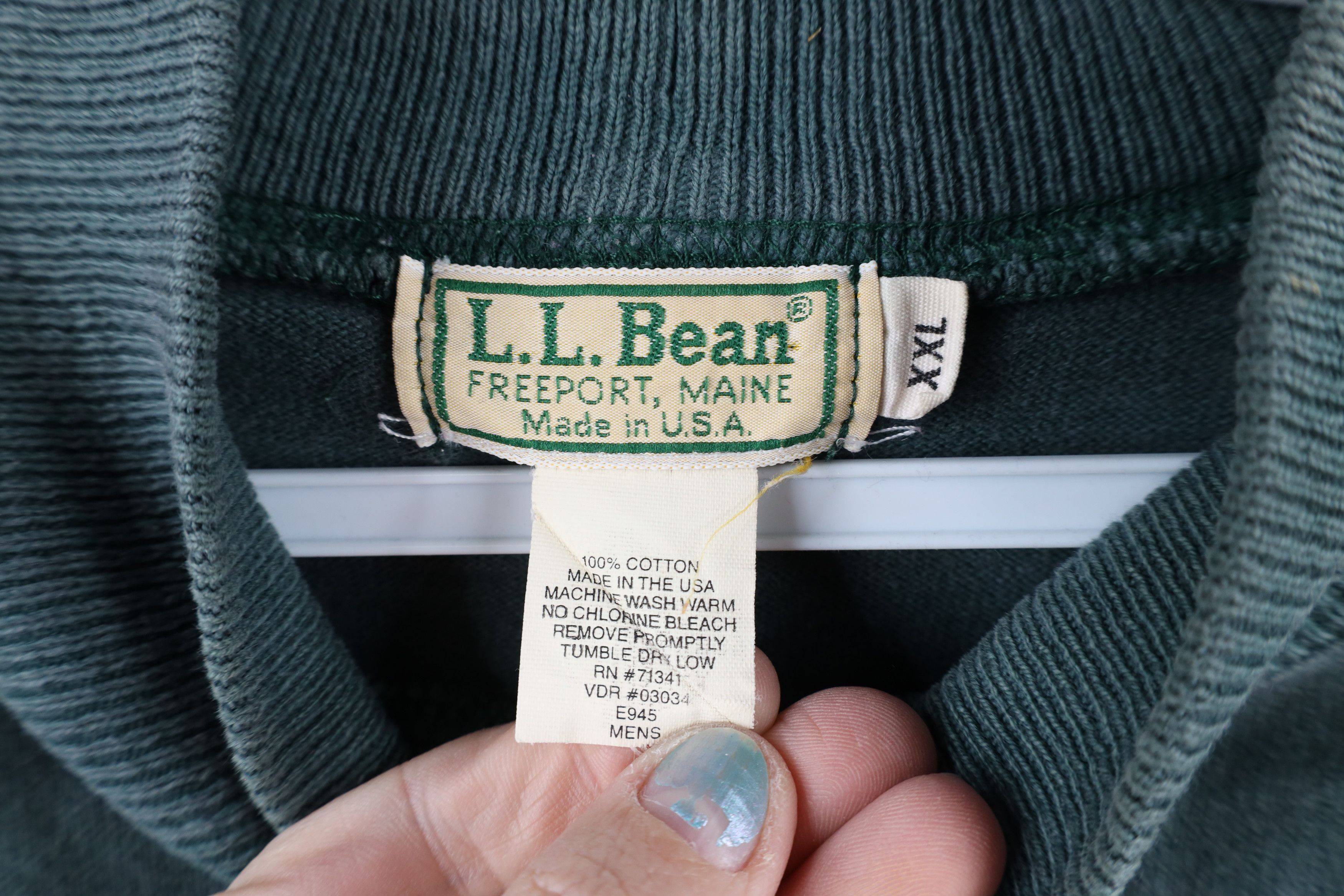L.L. Bean × Vintage Vintage 90s LL Bean Heavyweight T-Shirt Striped USA Size US XXL / EU 58 / 5 - 6 Thumbnail