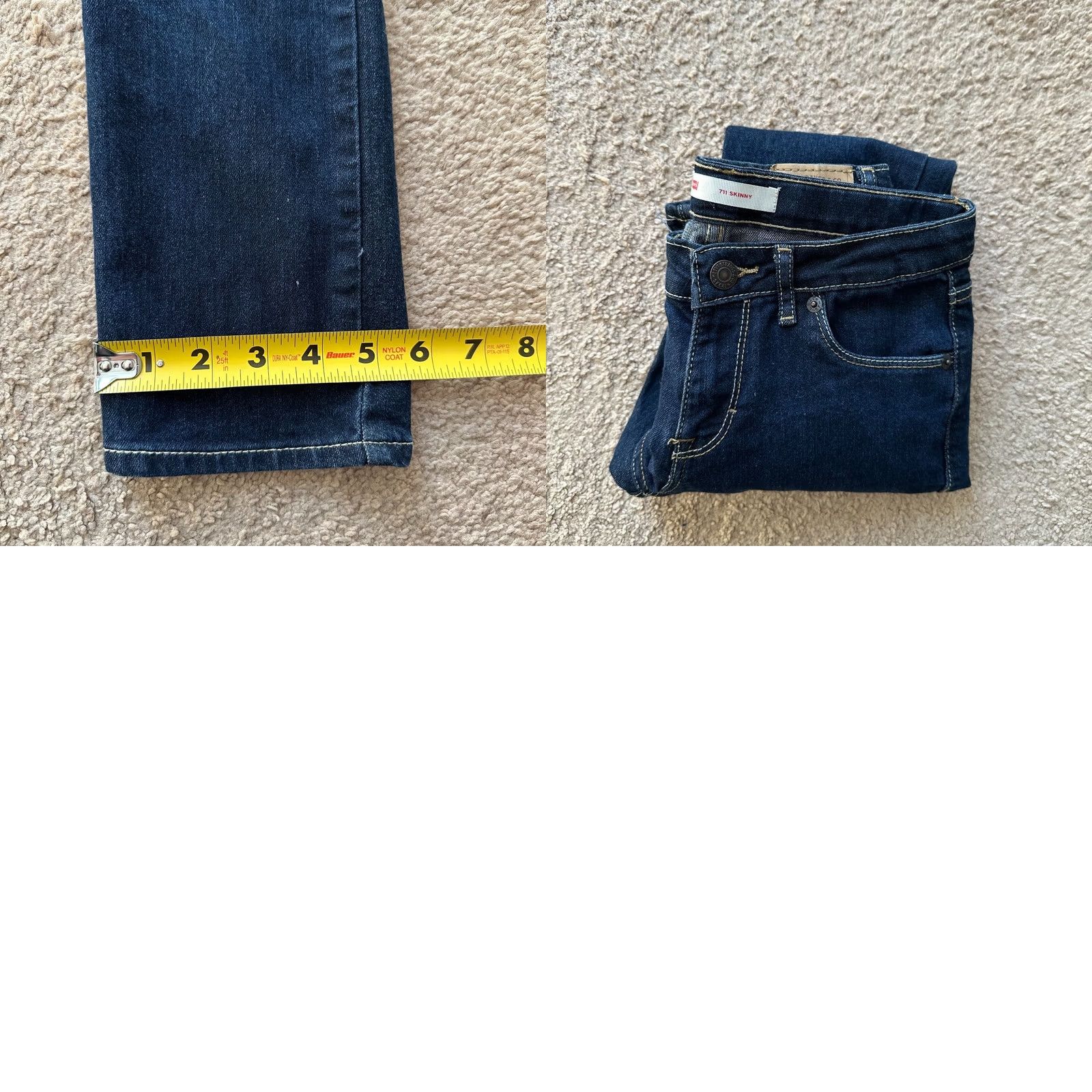 Levi's Levi Jeans Womens 10 26x28 Skinny Mid Rise Dark Wash Blue Denim Size 32" / US 10 / IT 46 - 9 Thumbnail