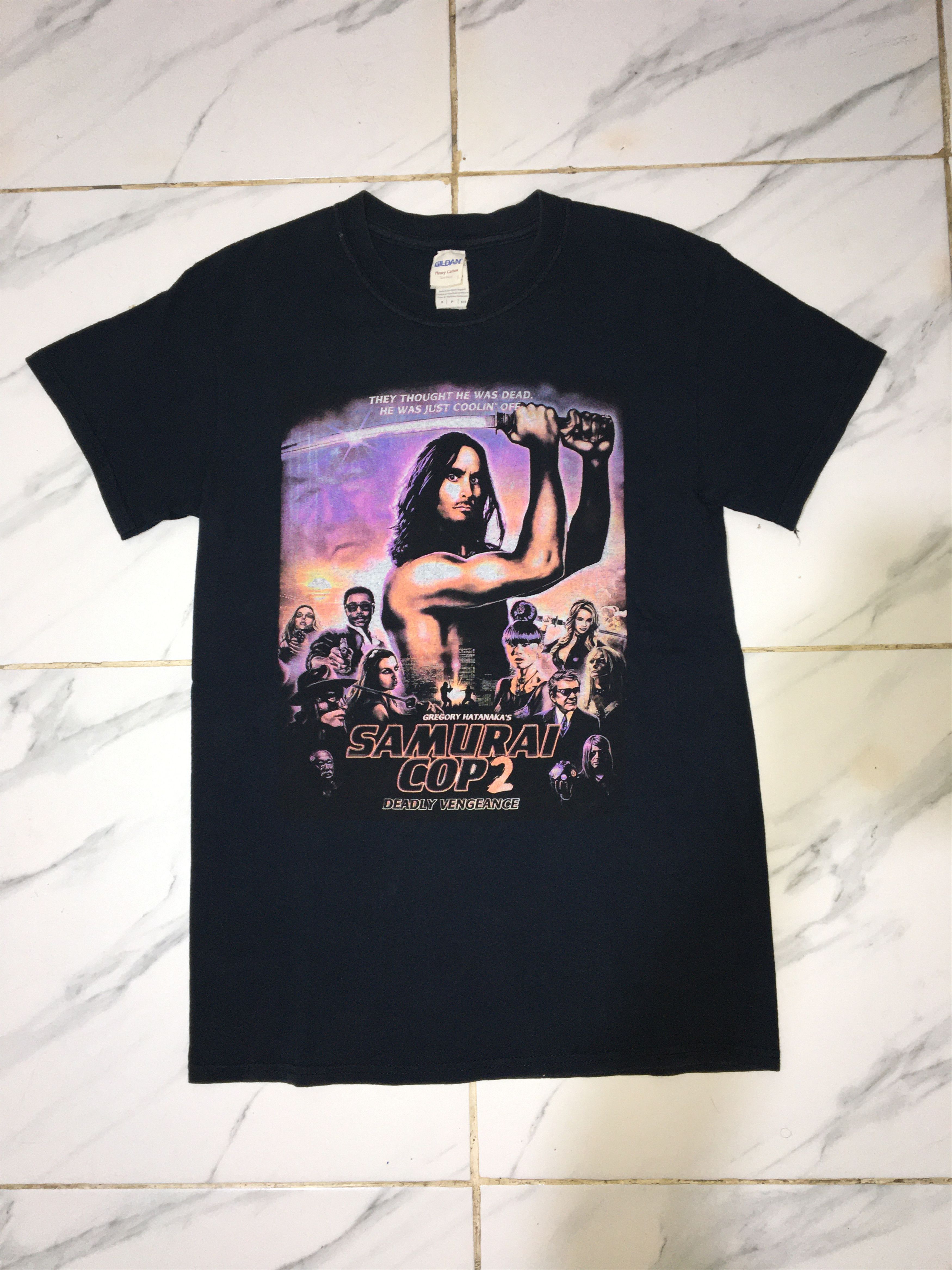 Gildan × Vintage Vintage Samurai Cop 2 Tshirt Size US S / EU 44-46 / 1 - 1 Thumbnail