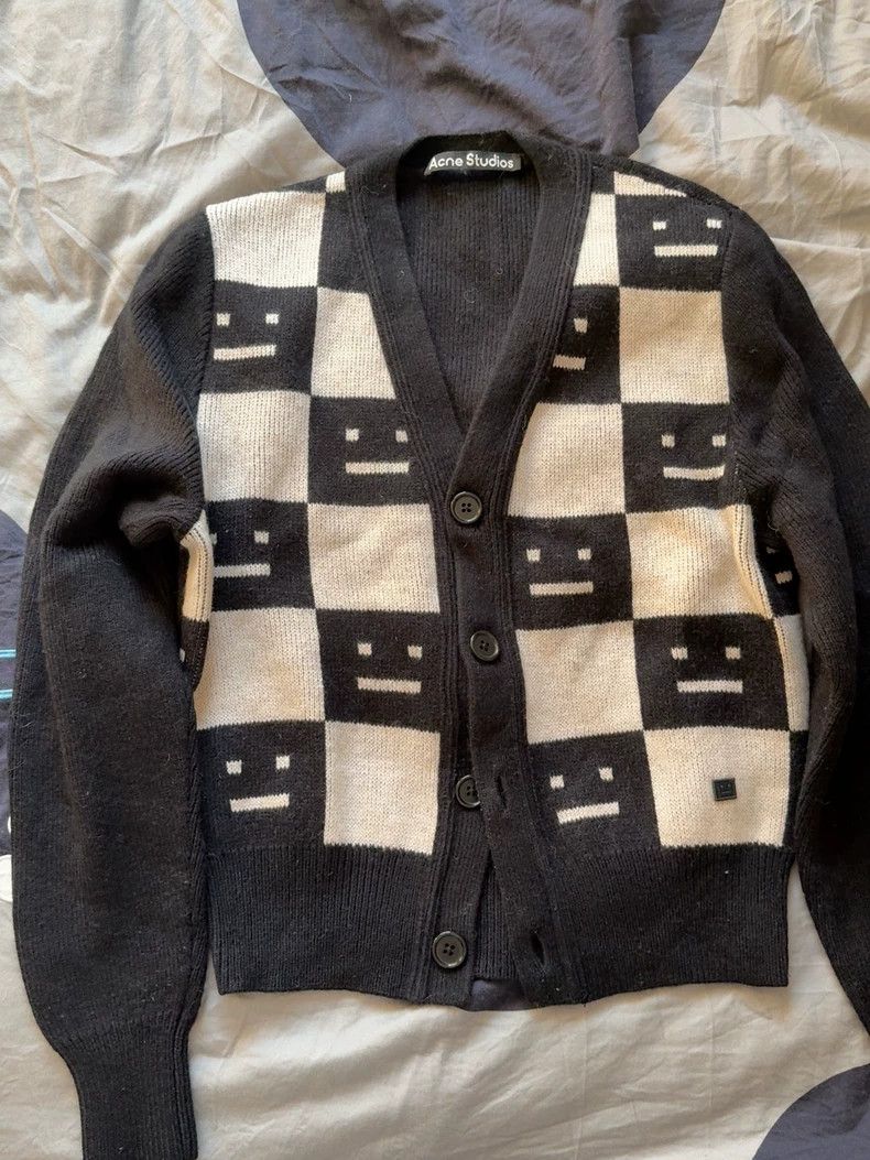 Acne Studios acne studios Checkerboard knit sweater 2502-Nextarrow Size US XXS / EU 40 - 1 Thumbnail