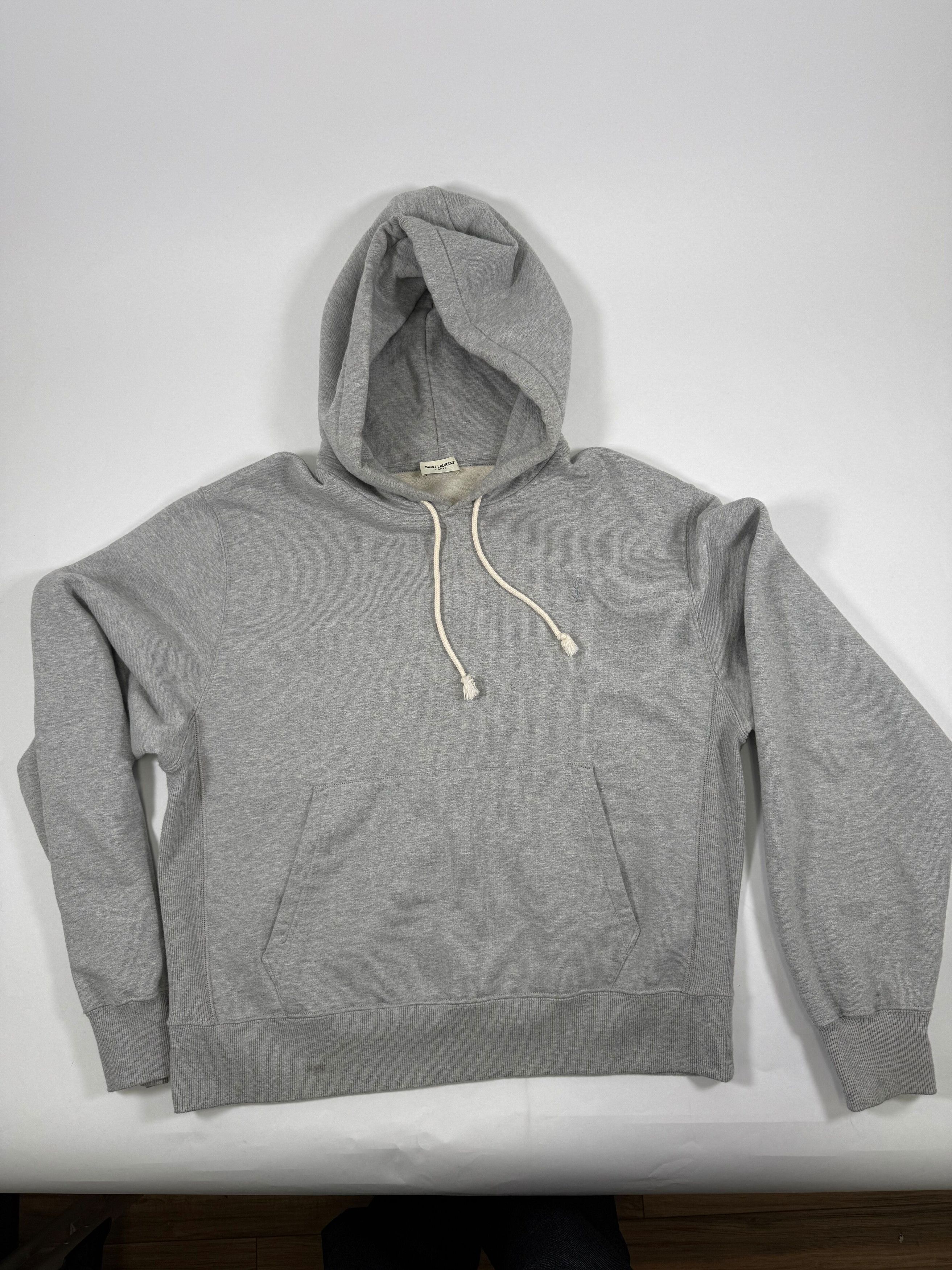Yves Saint Laurent Grey Monogram Hoodie Sweatshirt Size US XXL / EU 58 / 5 - 1 Thumbnail