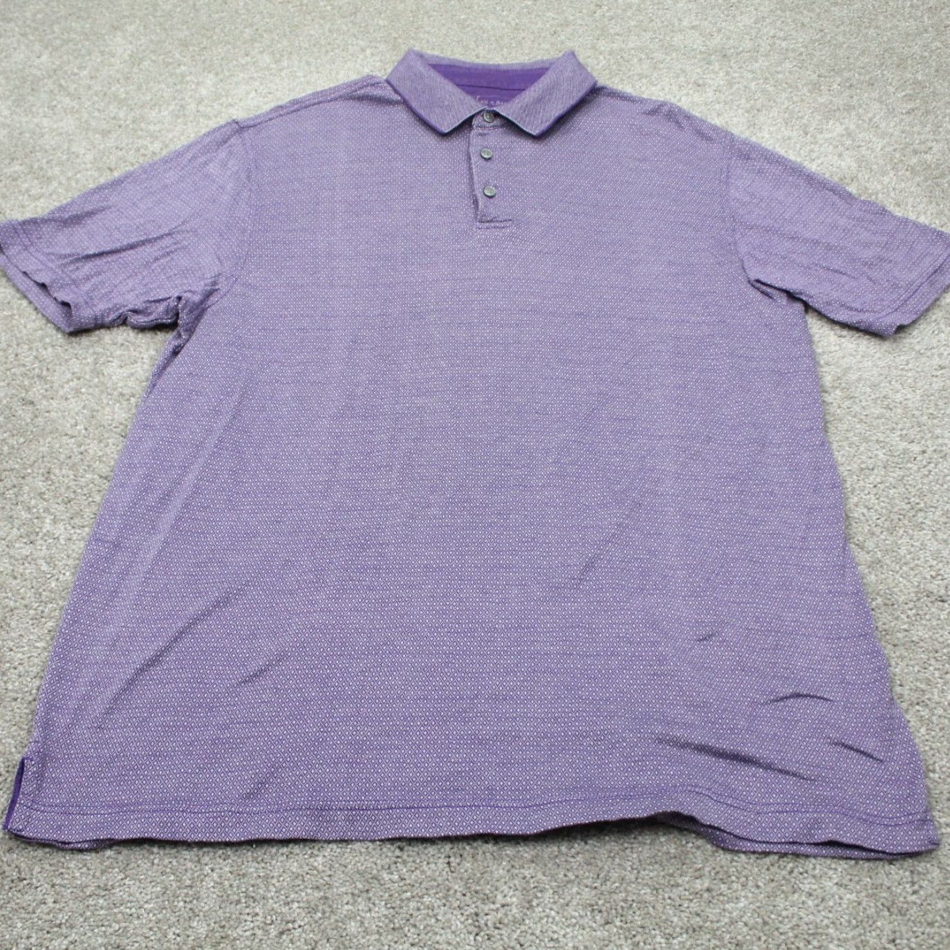 Jos. A. Bank Jos. A. Bank Leadbetter Golf Polo Shirt Mens Large Purple 100% Cotton S/S Pullover Size US L / EU 52-54 / 3 - 2 Thumbnail